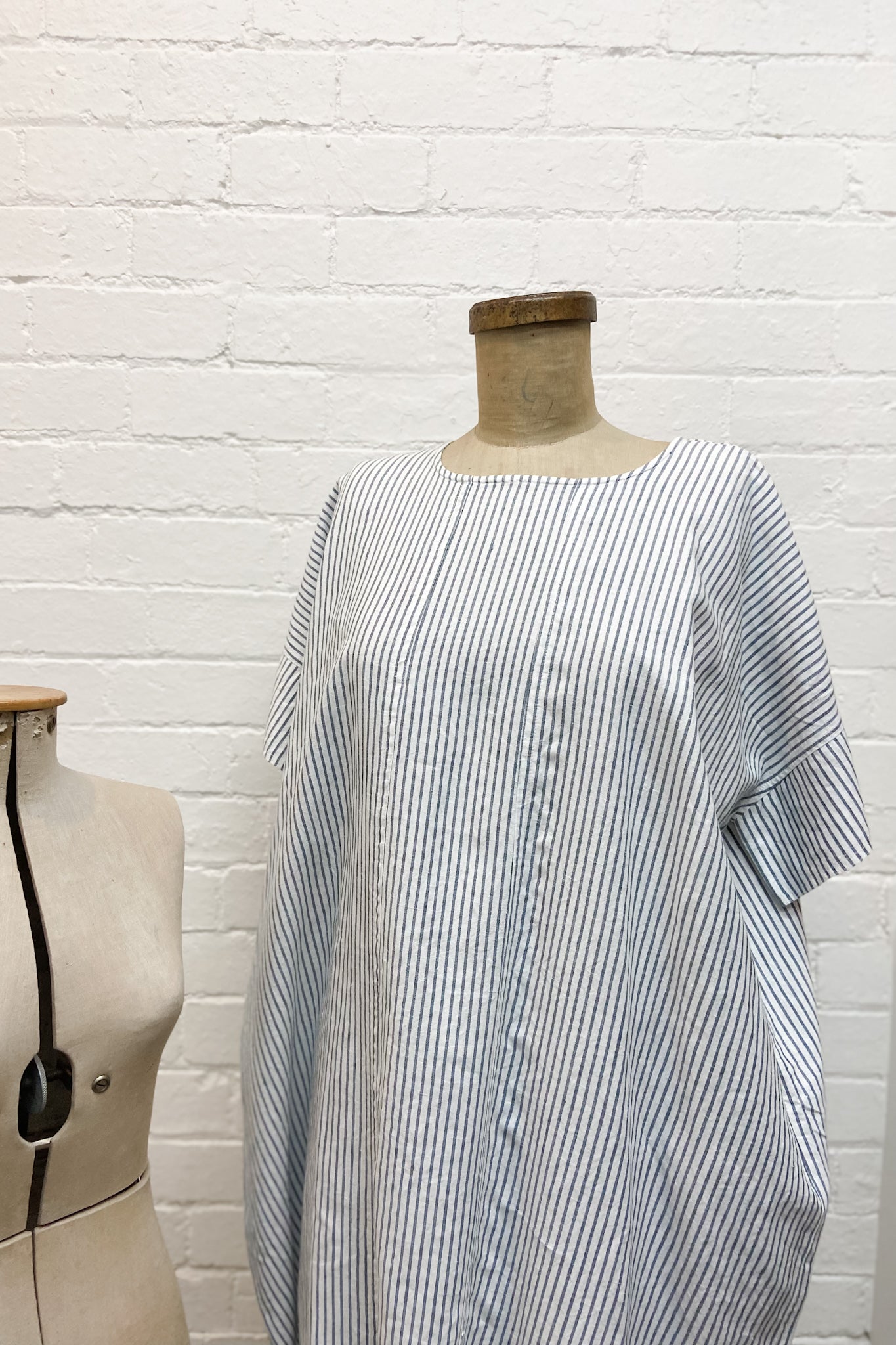 GW | Riley Dress | Bluestone Stripe | XS/S