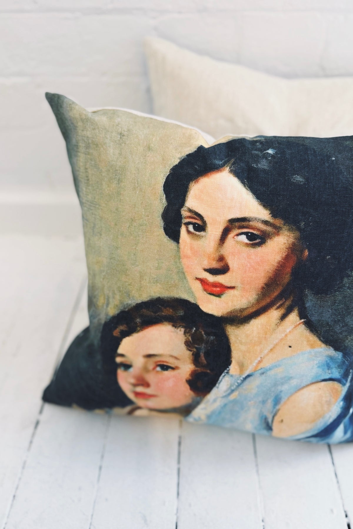 Rabbit Hole | Vintage Print Cushion | Mother