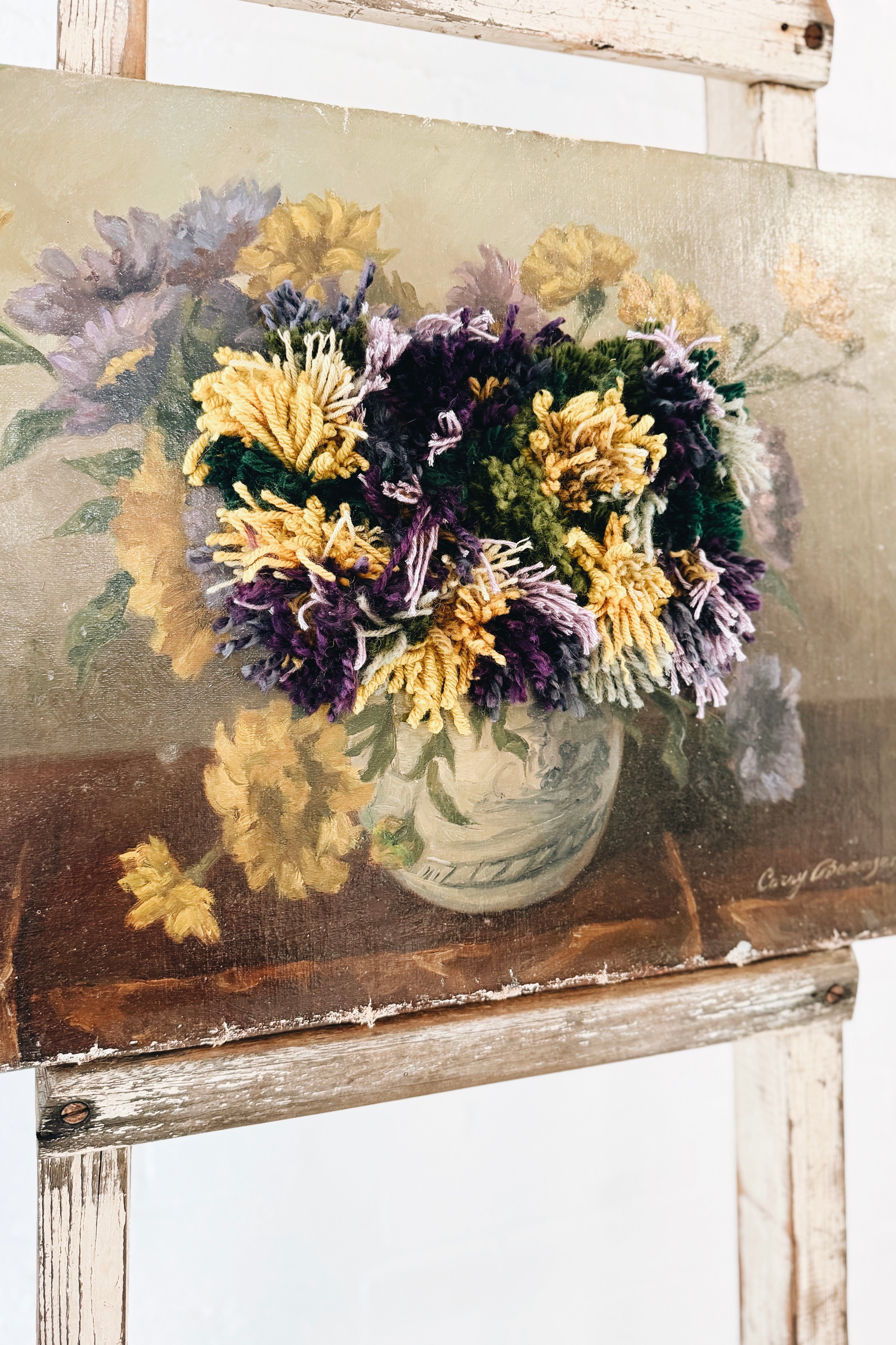 Swarm | Altered Perspective Painting | Asters & Marigolds