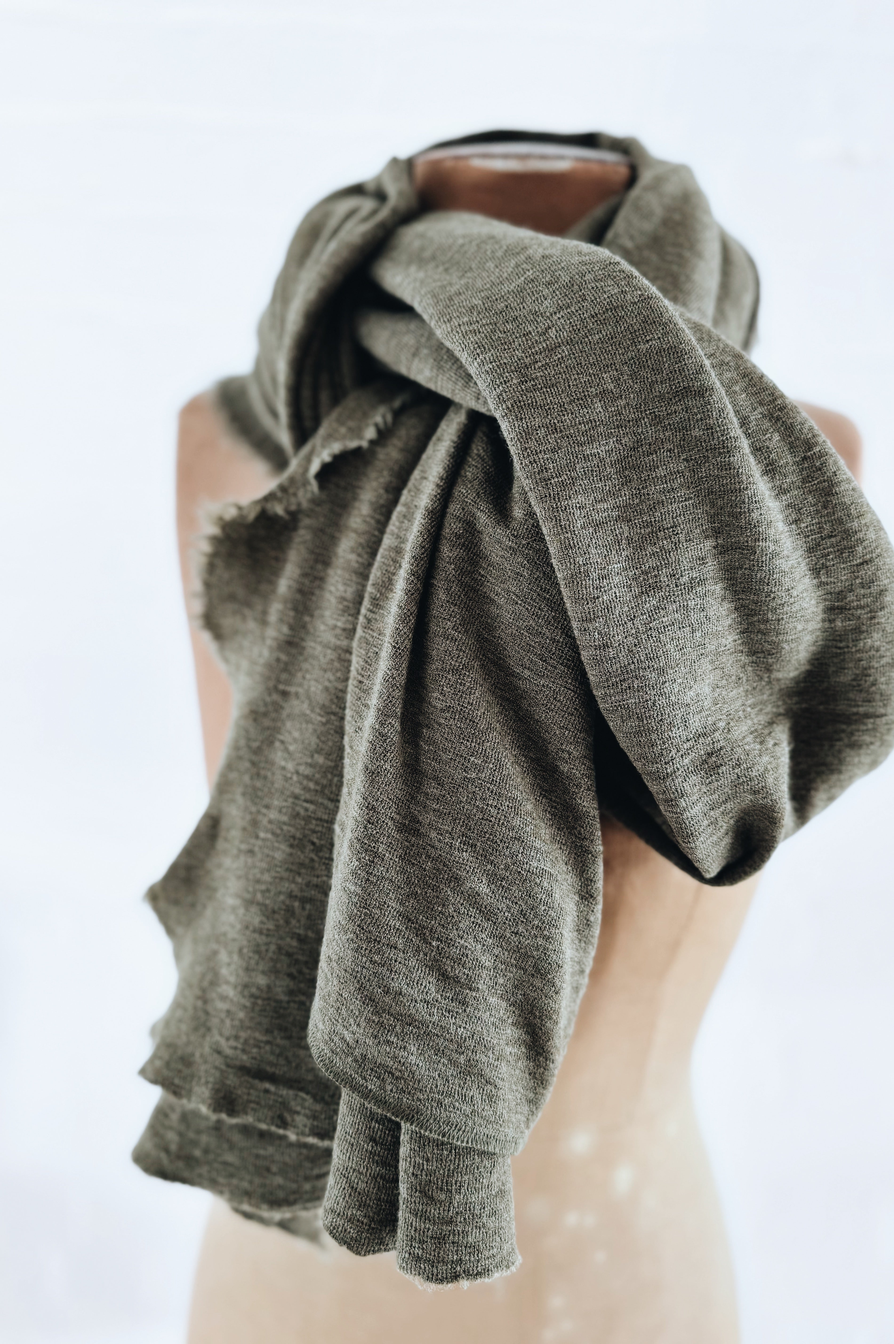 Merino Scarf | Capers Melange