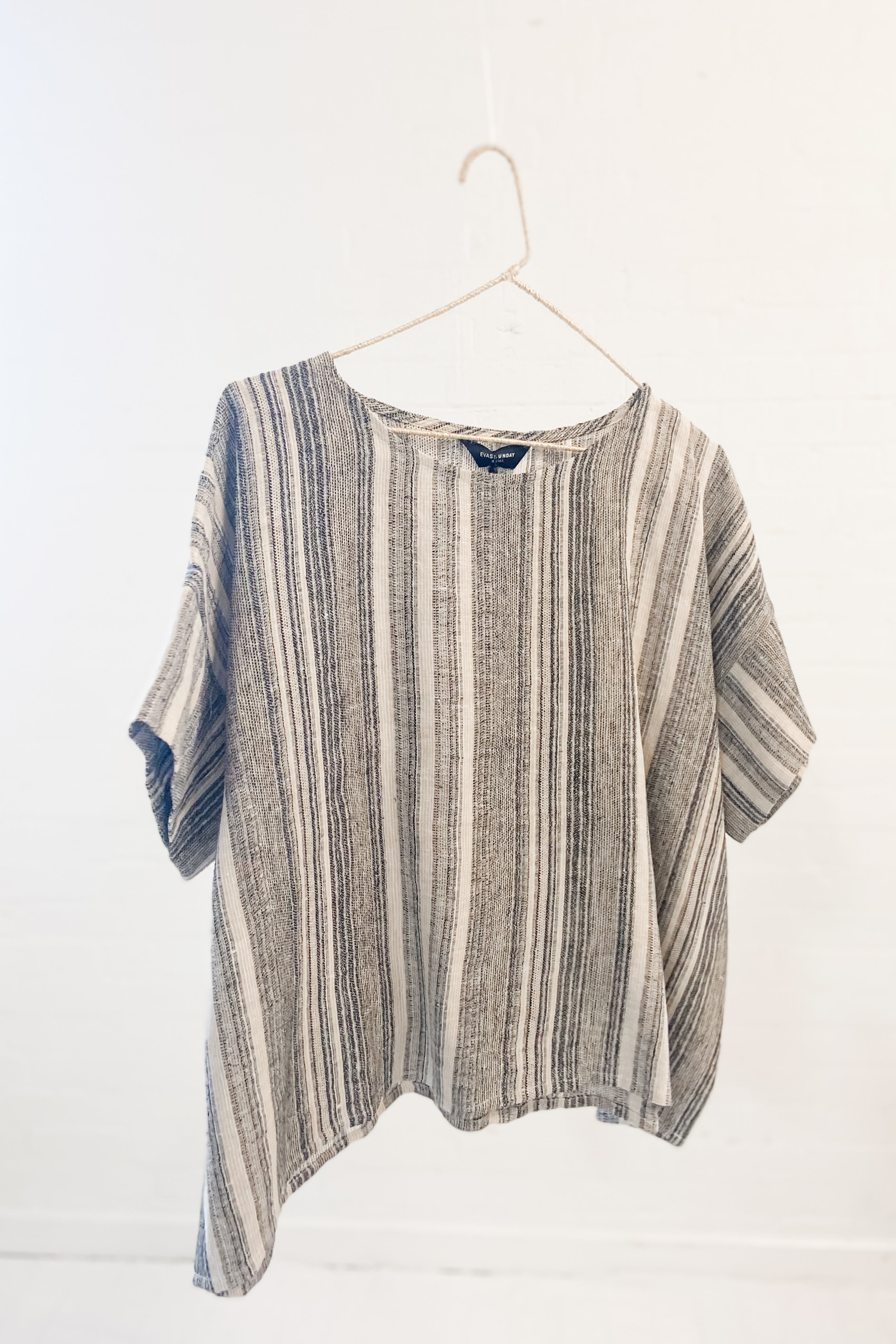 GW | Riley Top | Driftwood Stripe | S