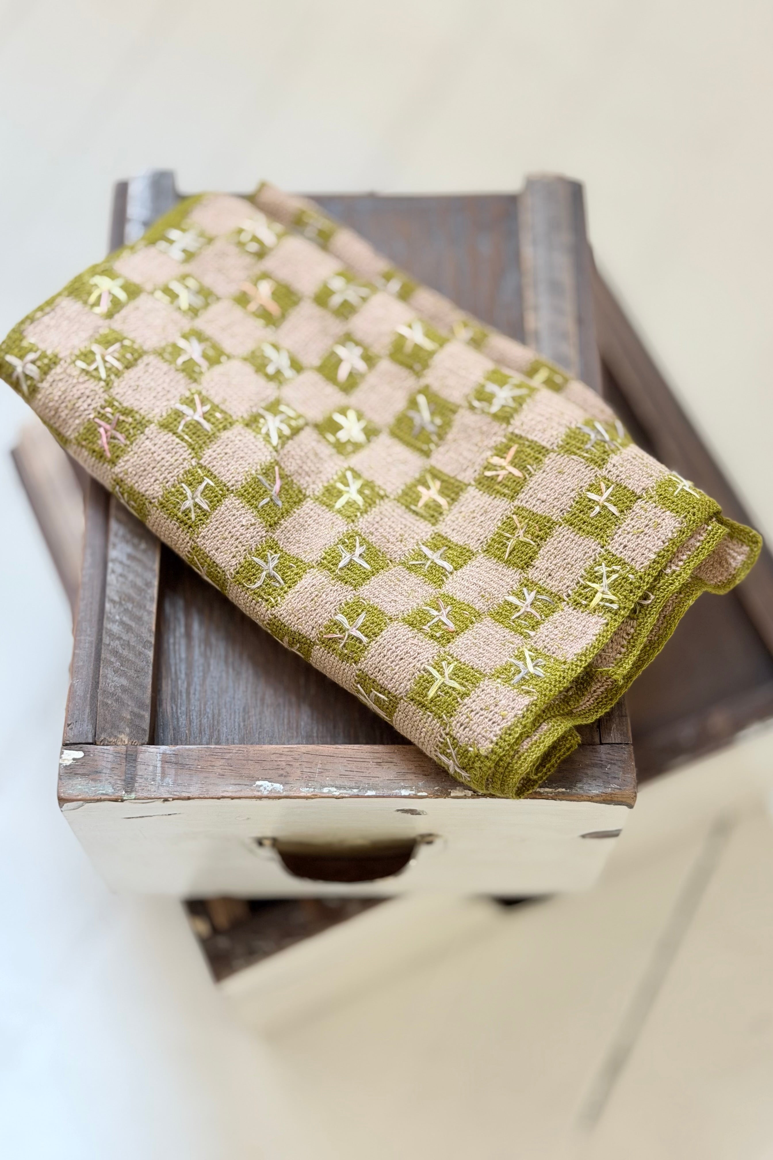 Sophie Digard | Delicate Crochet Linen Scarf | Tessa