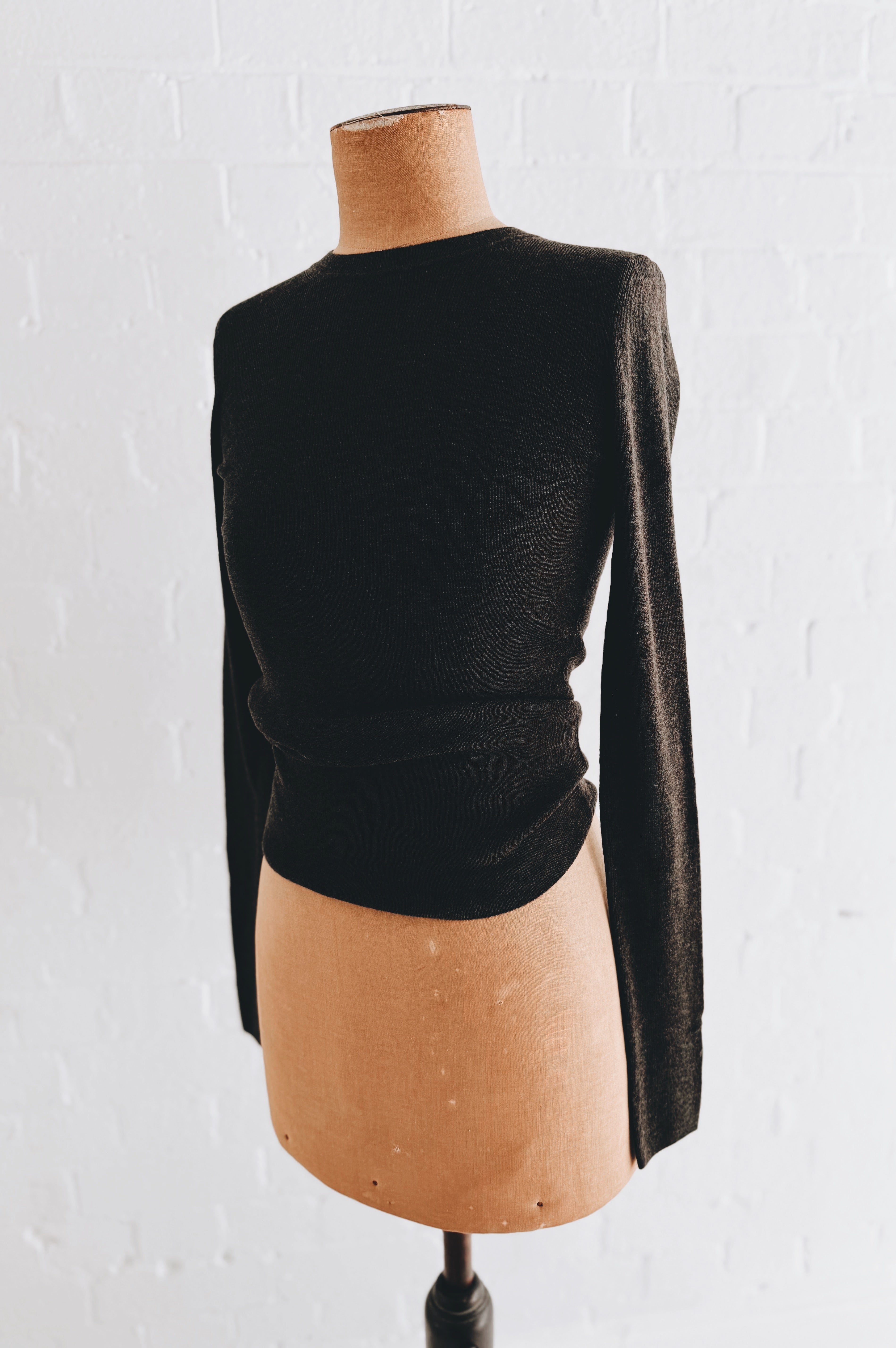 Aleger | Sheerness Crew Neck | Swamp
