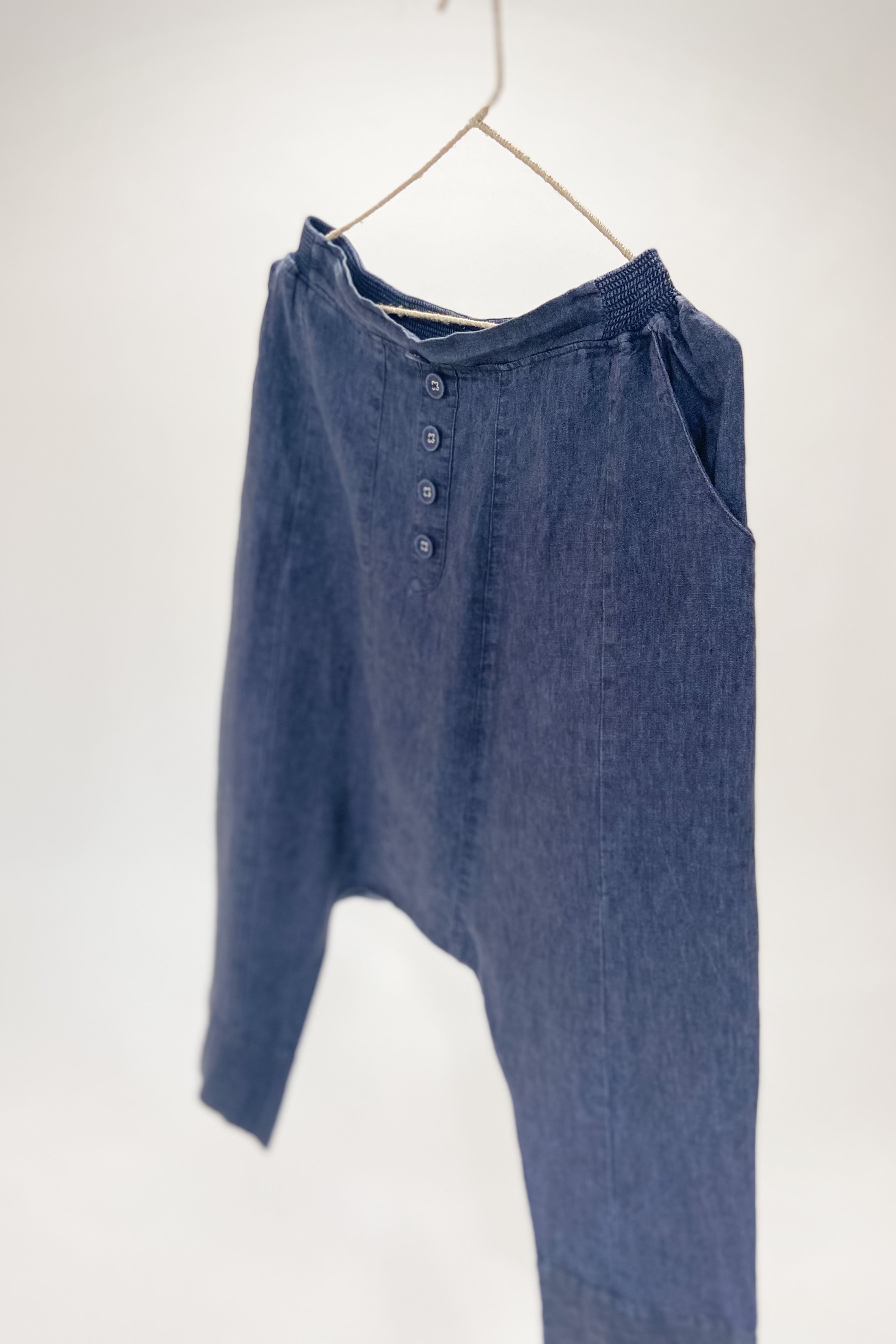GW | Button Front Harem Pant | Deep Well | M