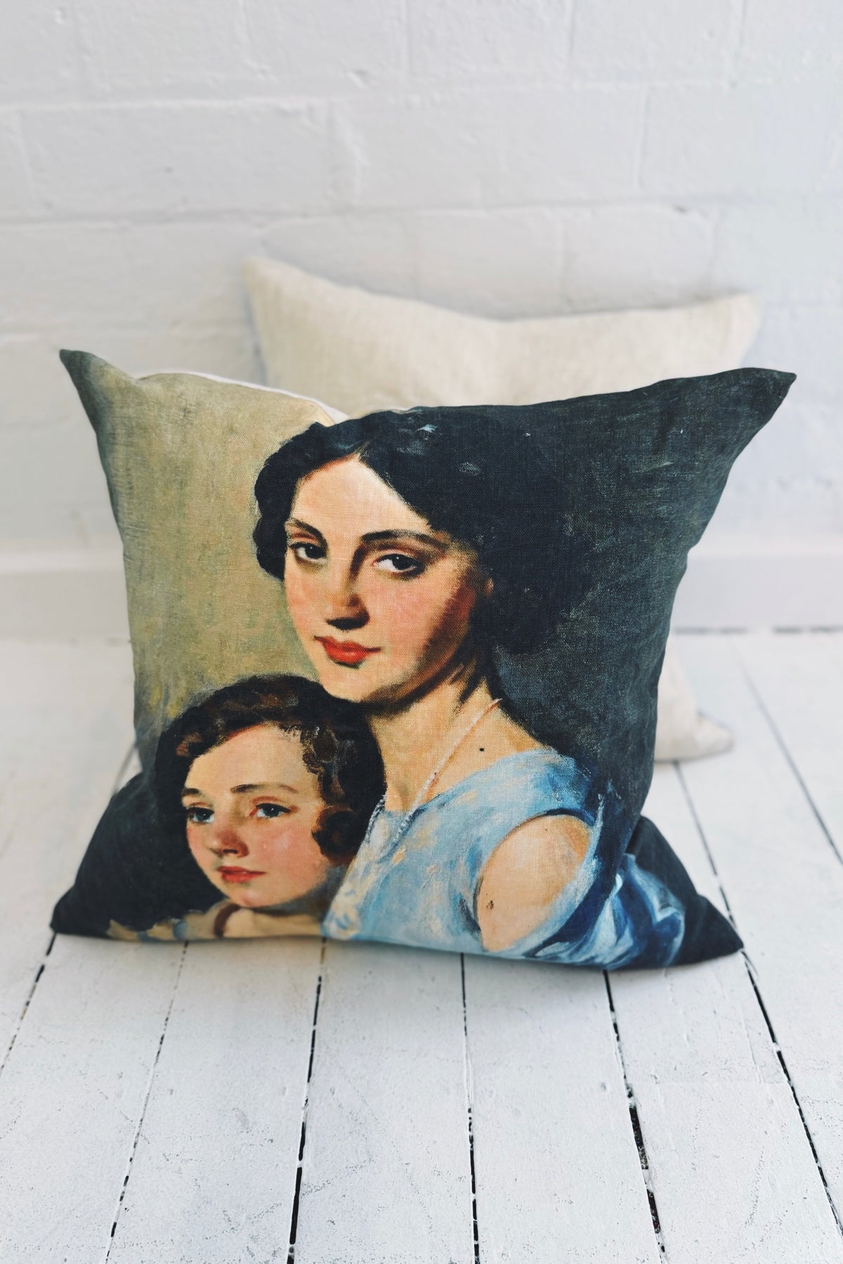 Rabbit Hole | Vintage Print Cushion | Mother