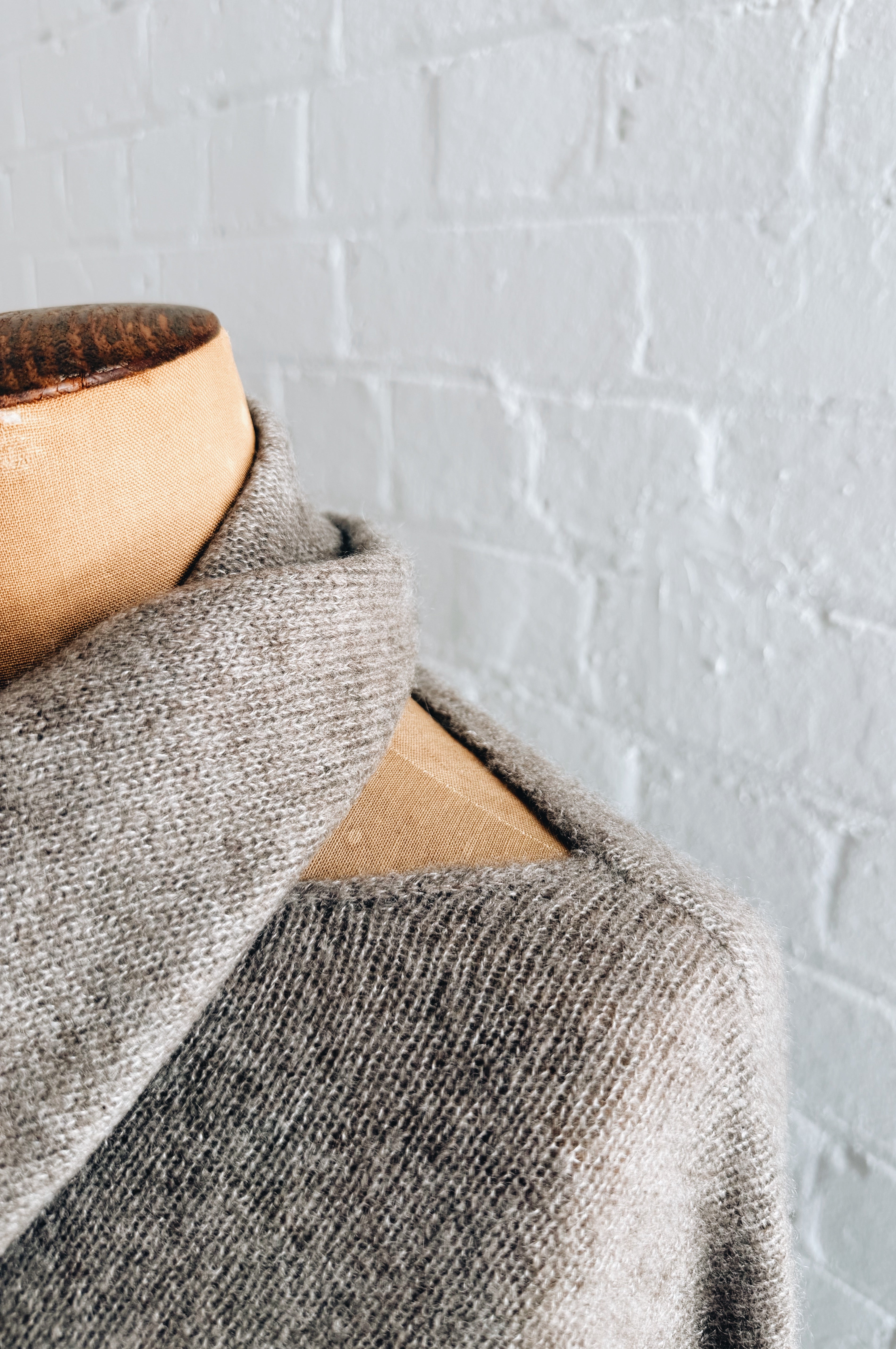 Aleger | Clouded Silk Wrap Top | Beaver