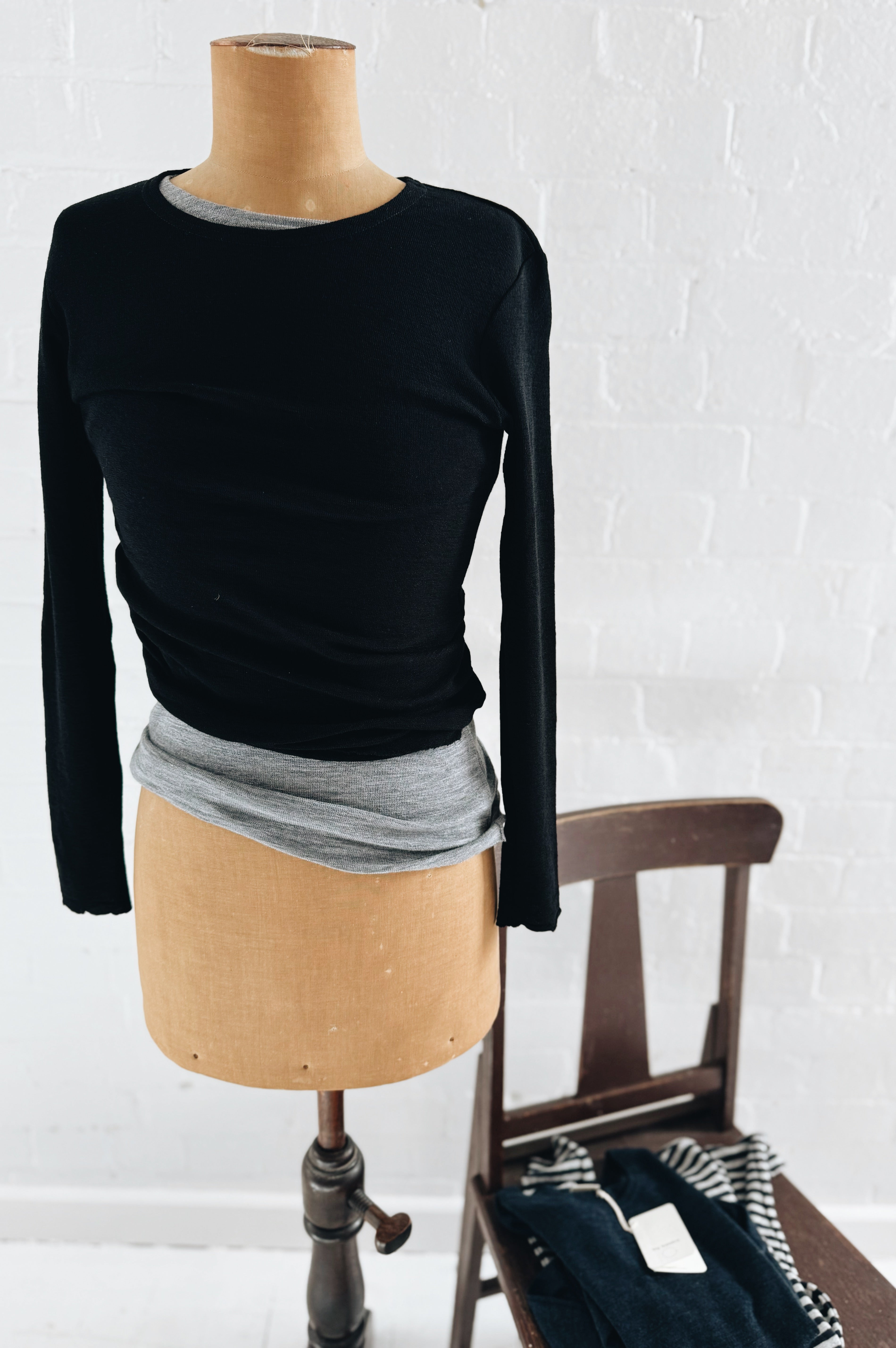 Merino Crew Neck | Black