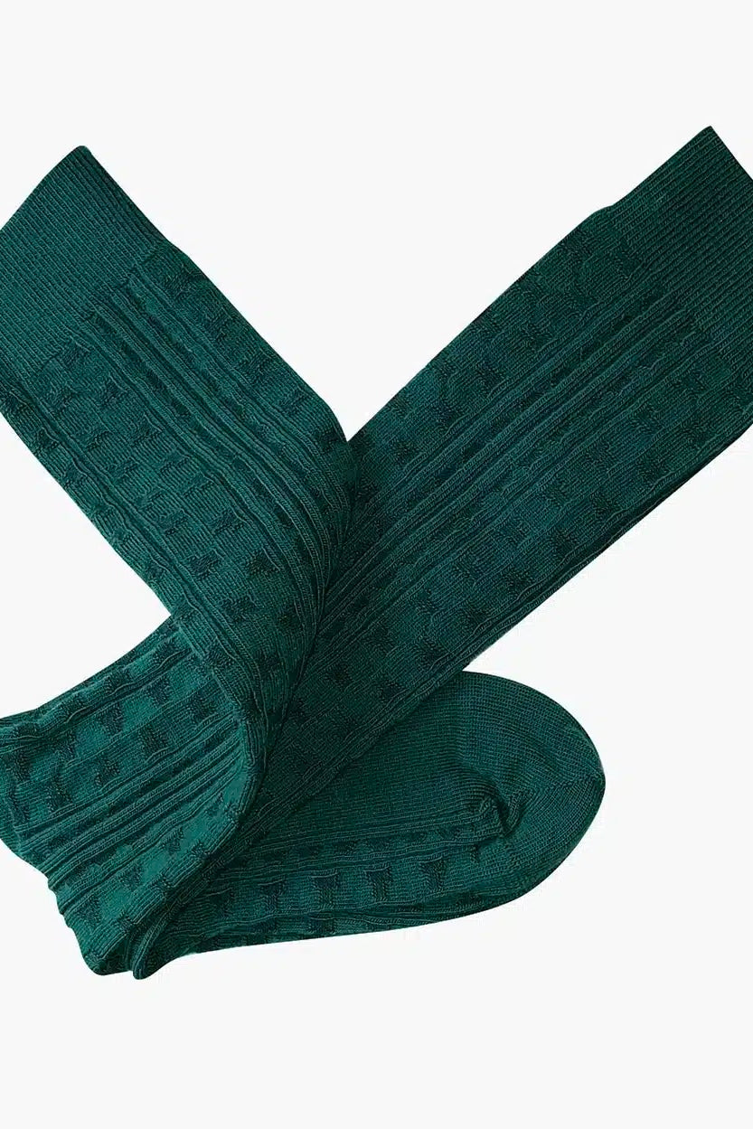 Tightology | Industry Green Wool Socks