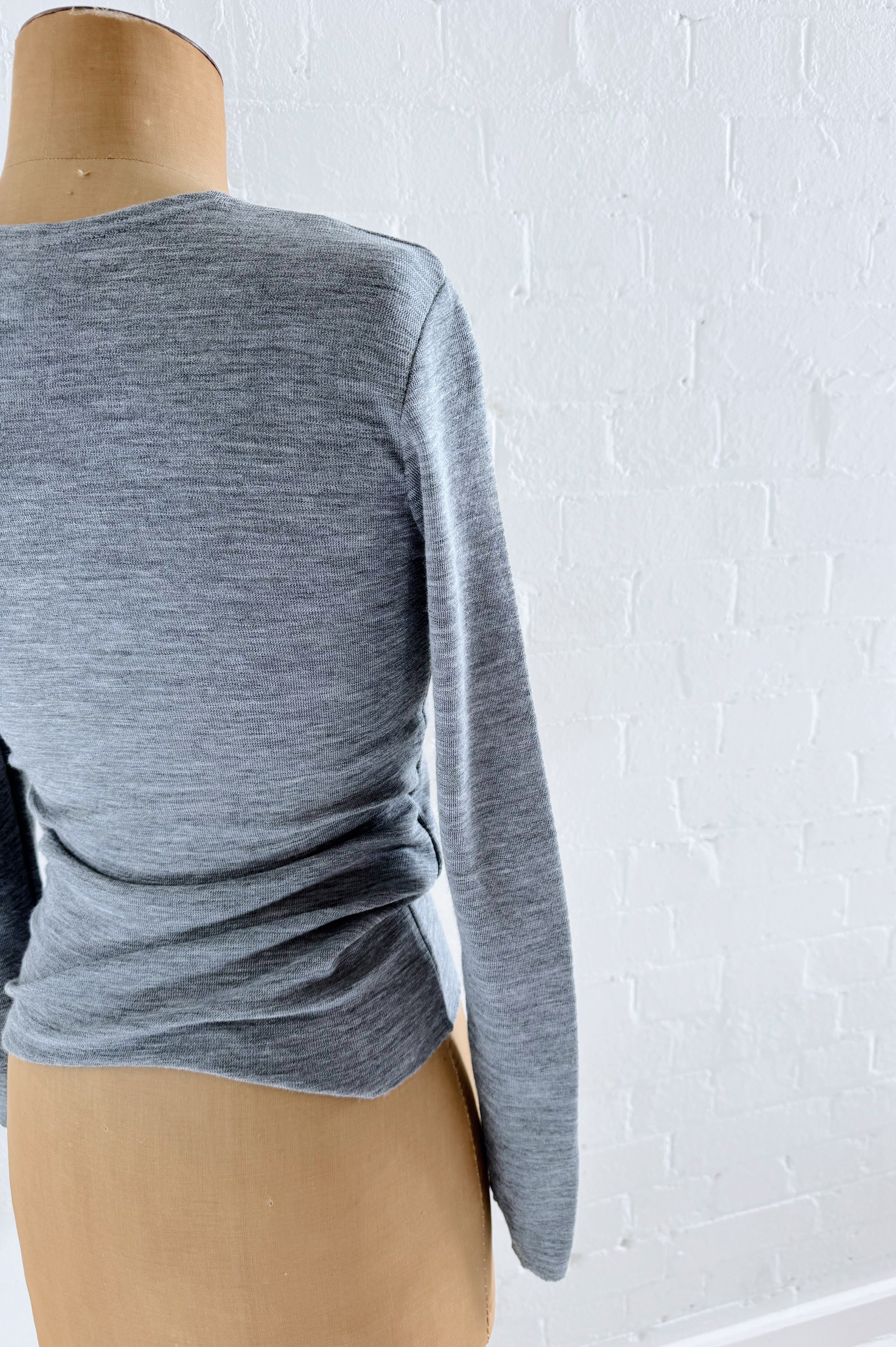 Merino Crew Neck | Steel Grey