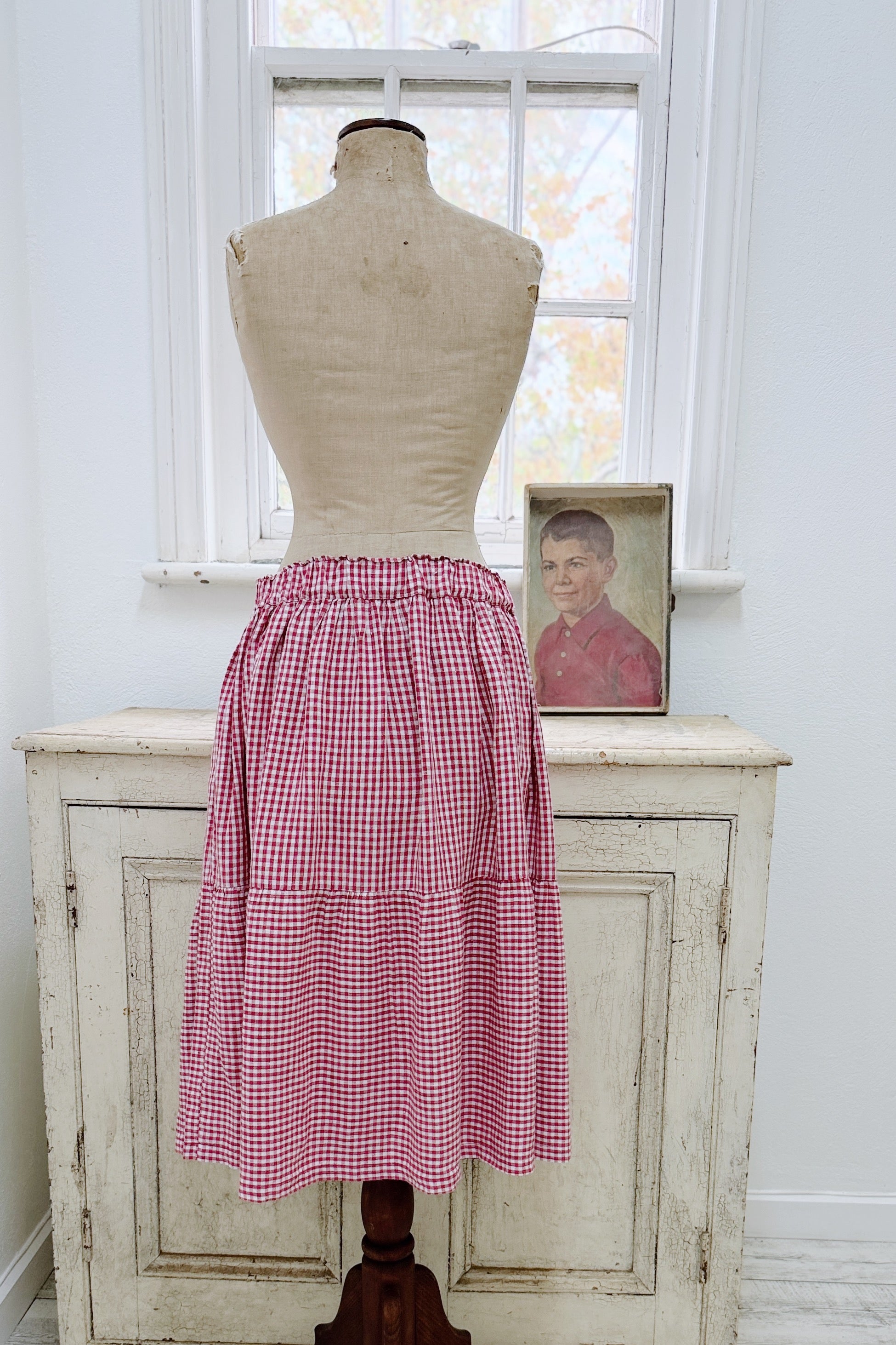 GW | Harriet Skirt | Bittersweet Check | XL