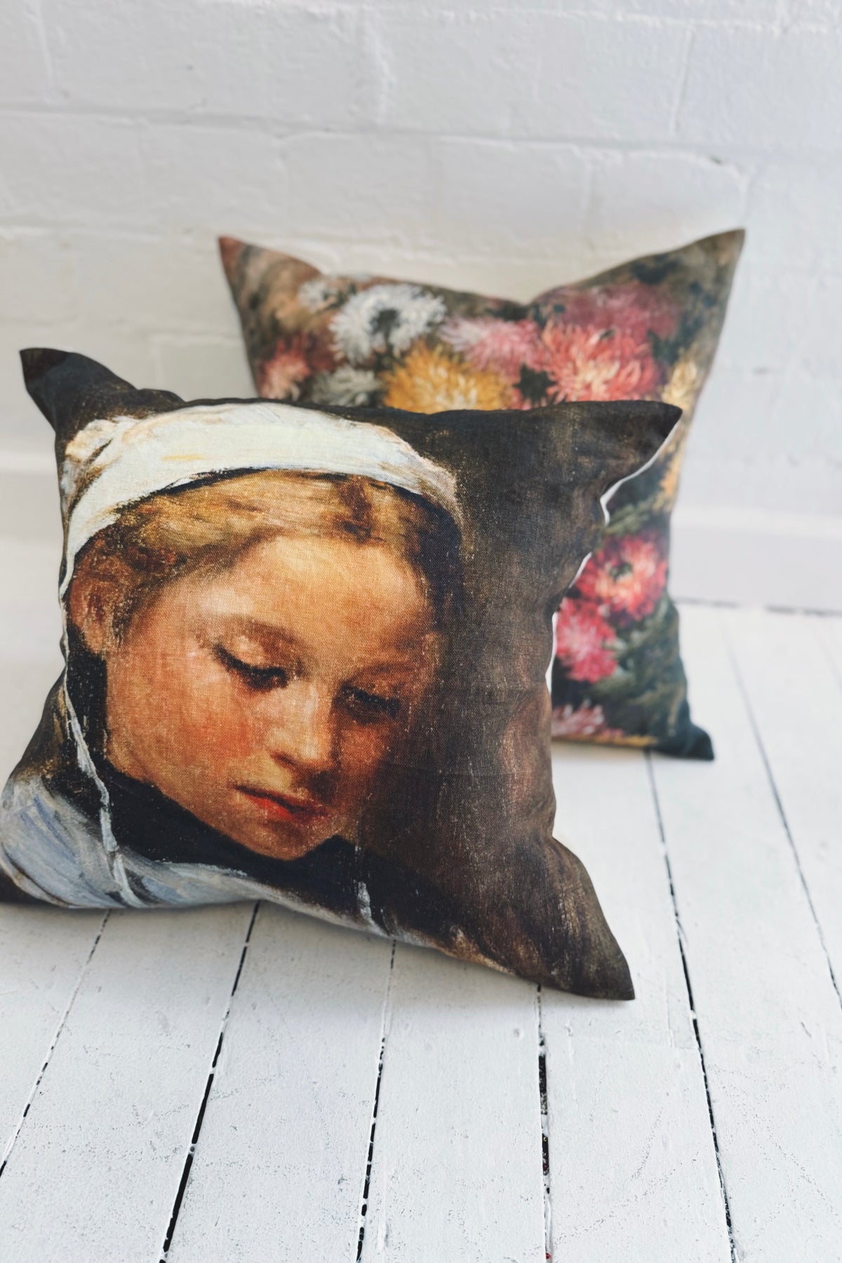 Rabbit Hole | Vintage Print Cushion | Ponder