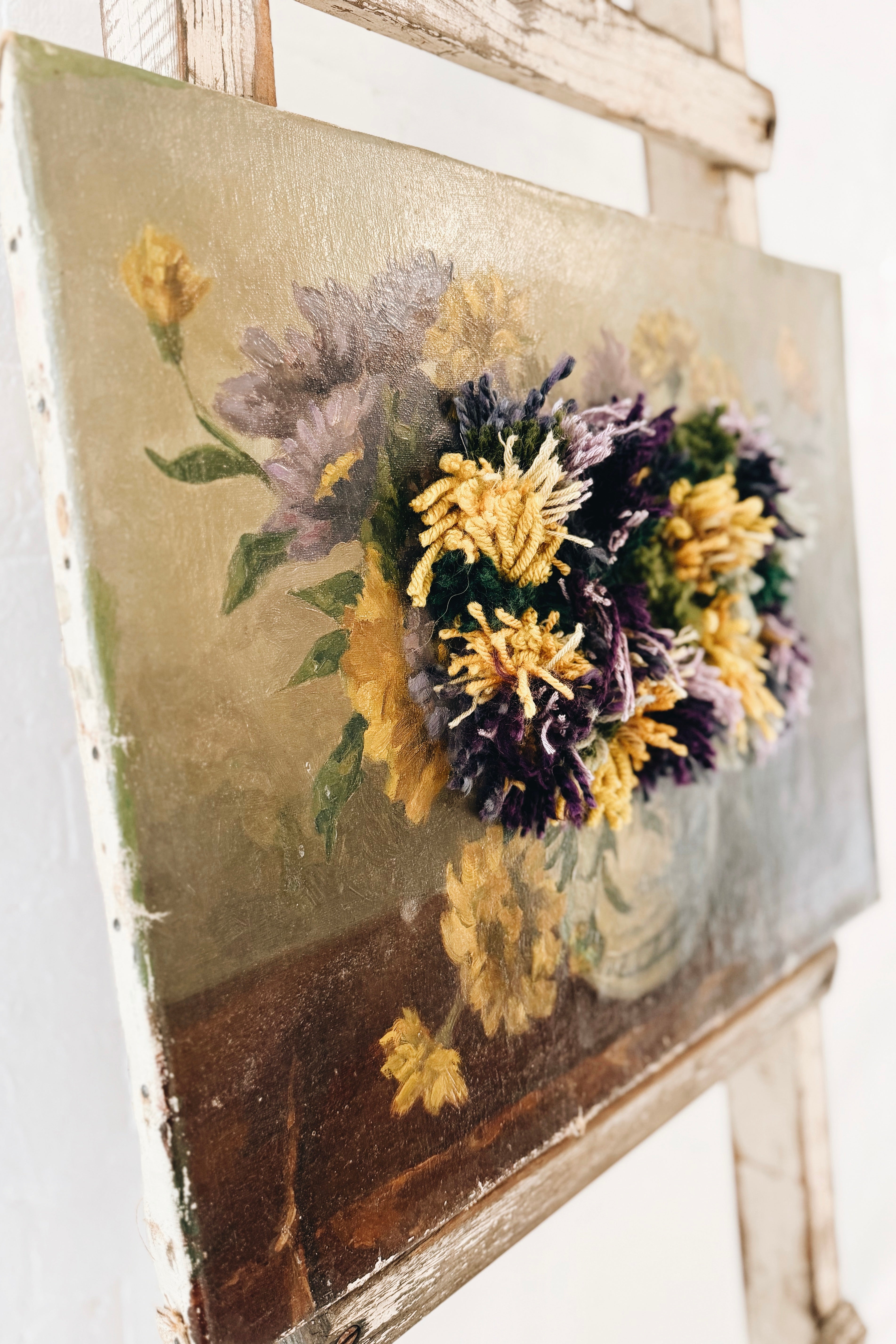 Swarm | Altered Perspective Painting | Asters & Marigolds