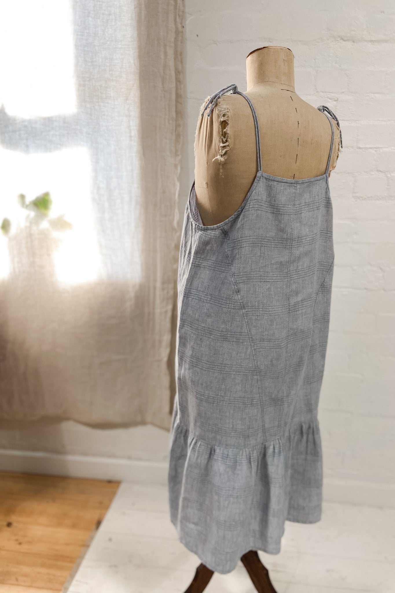 GW | Bette Dress | Mottled Bluestone | M