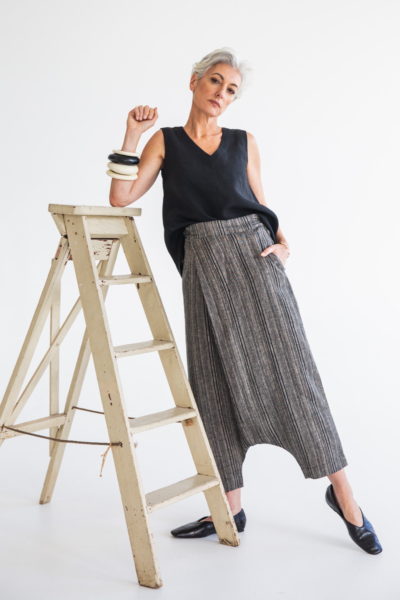 Koi Pant | Raven Stripe