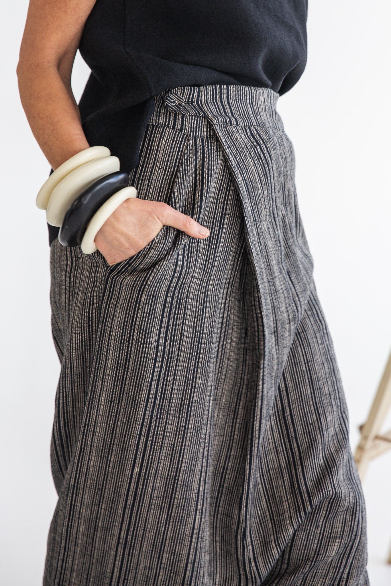 Koi Pant | Raven Stripe