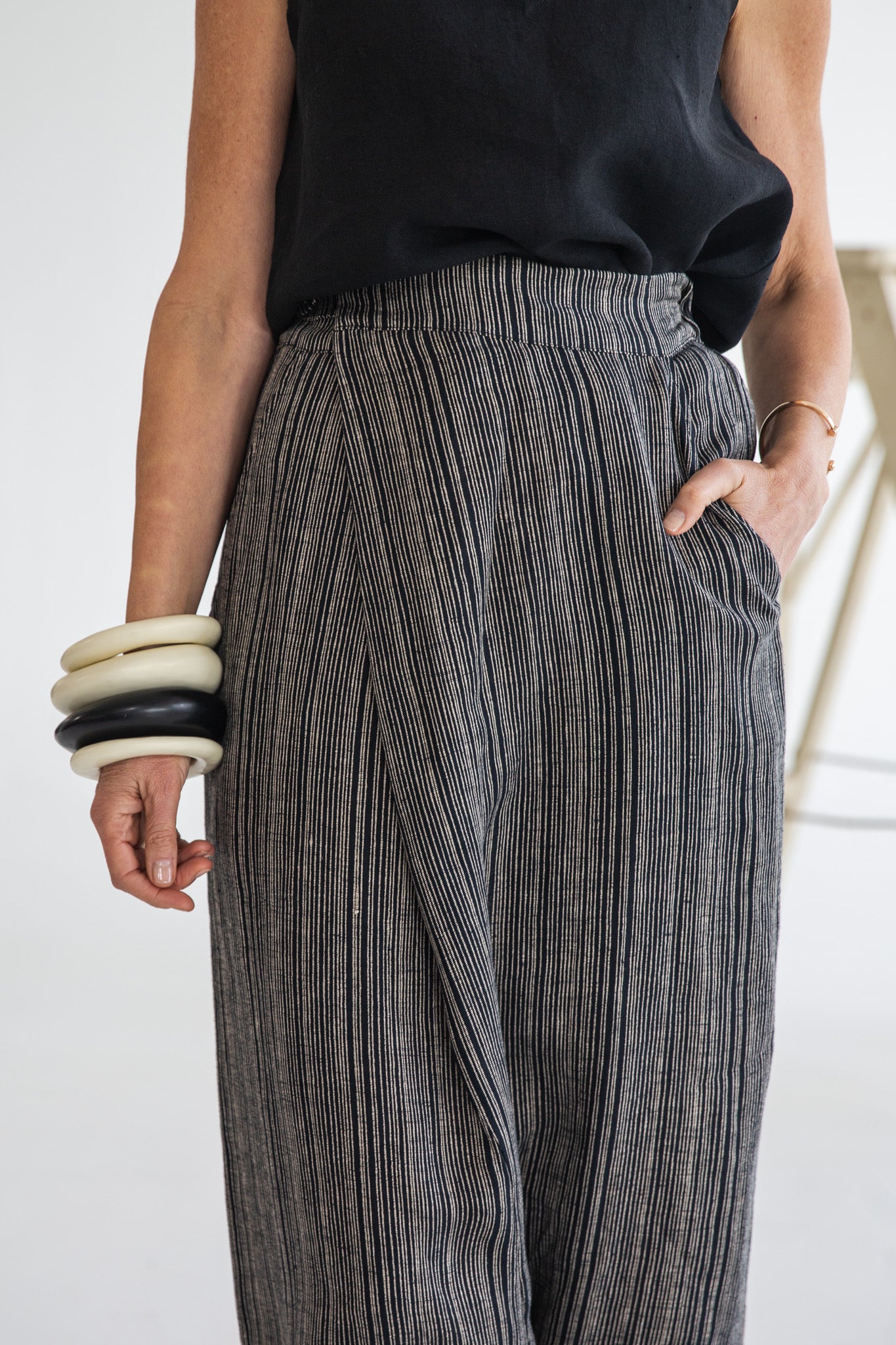 Koi Pant | Raven Stripe