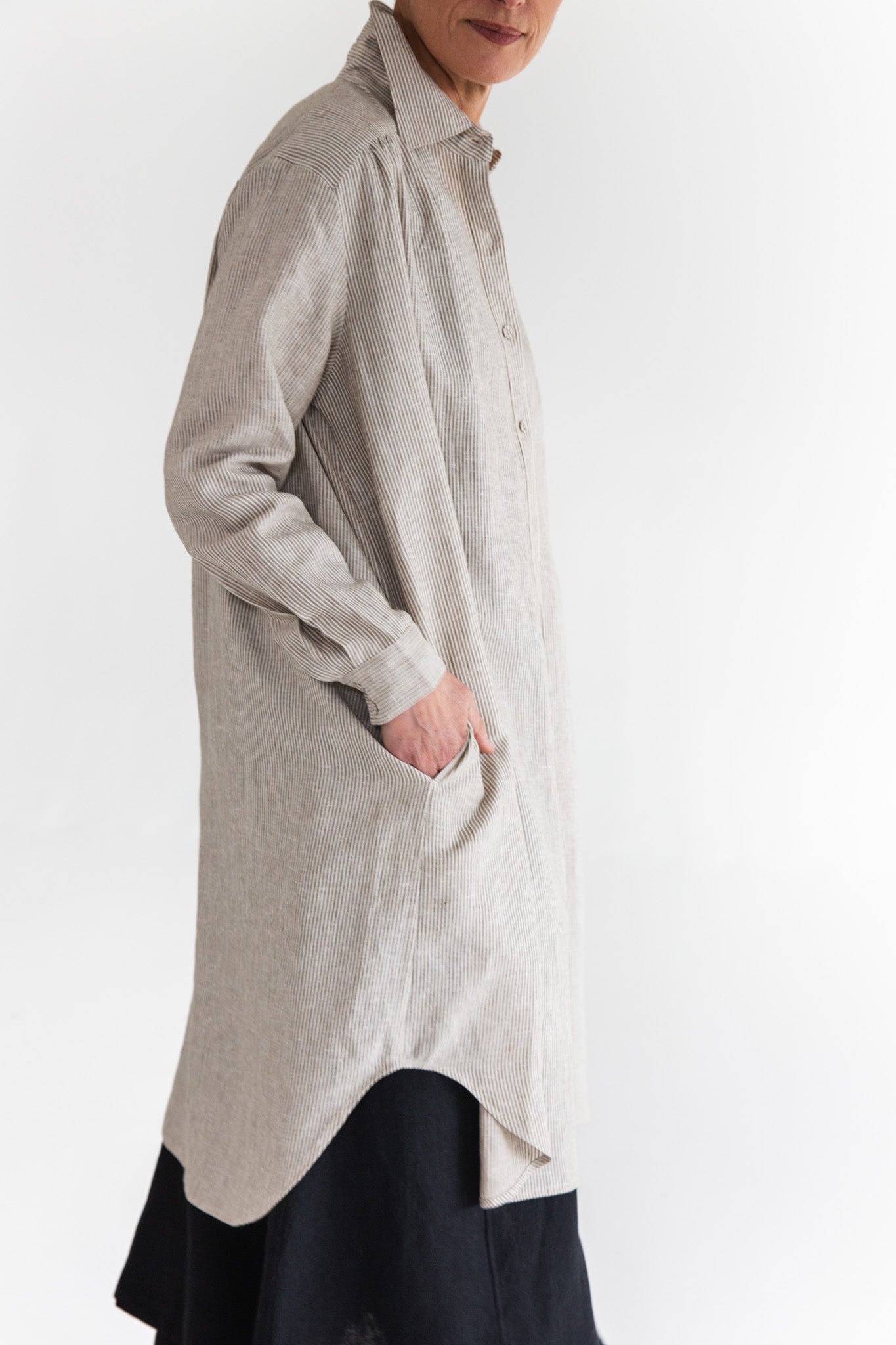 Reba Shirt Dress | Acorn Stripe