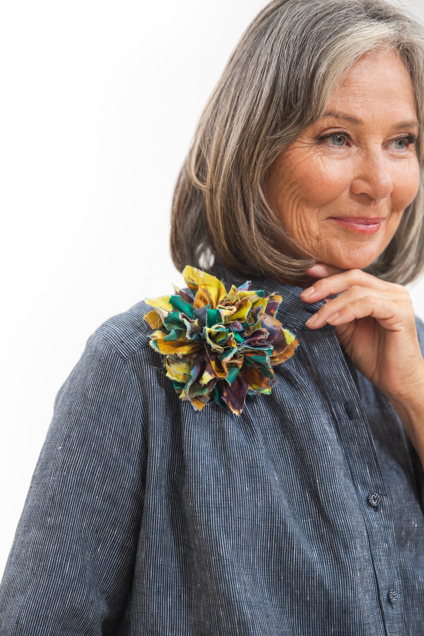 Fabric Flower Brooch | Artists Bouquet