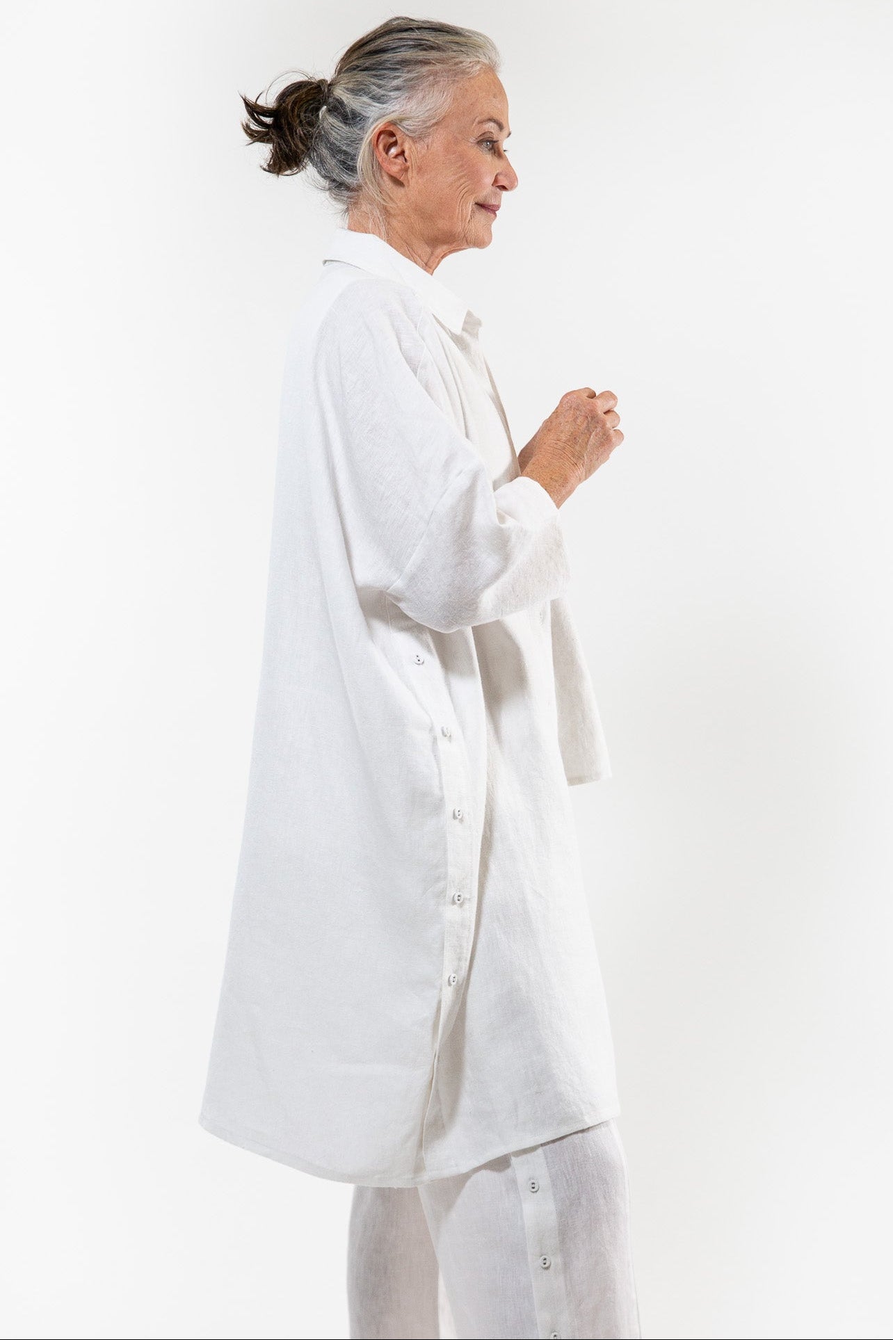 Pippi Shirt Dress | White