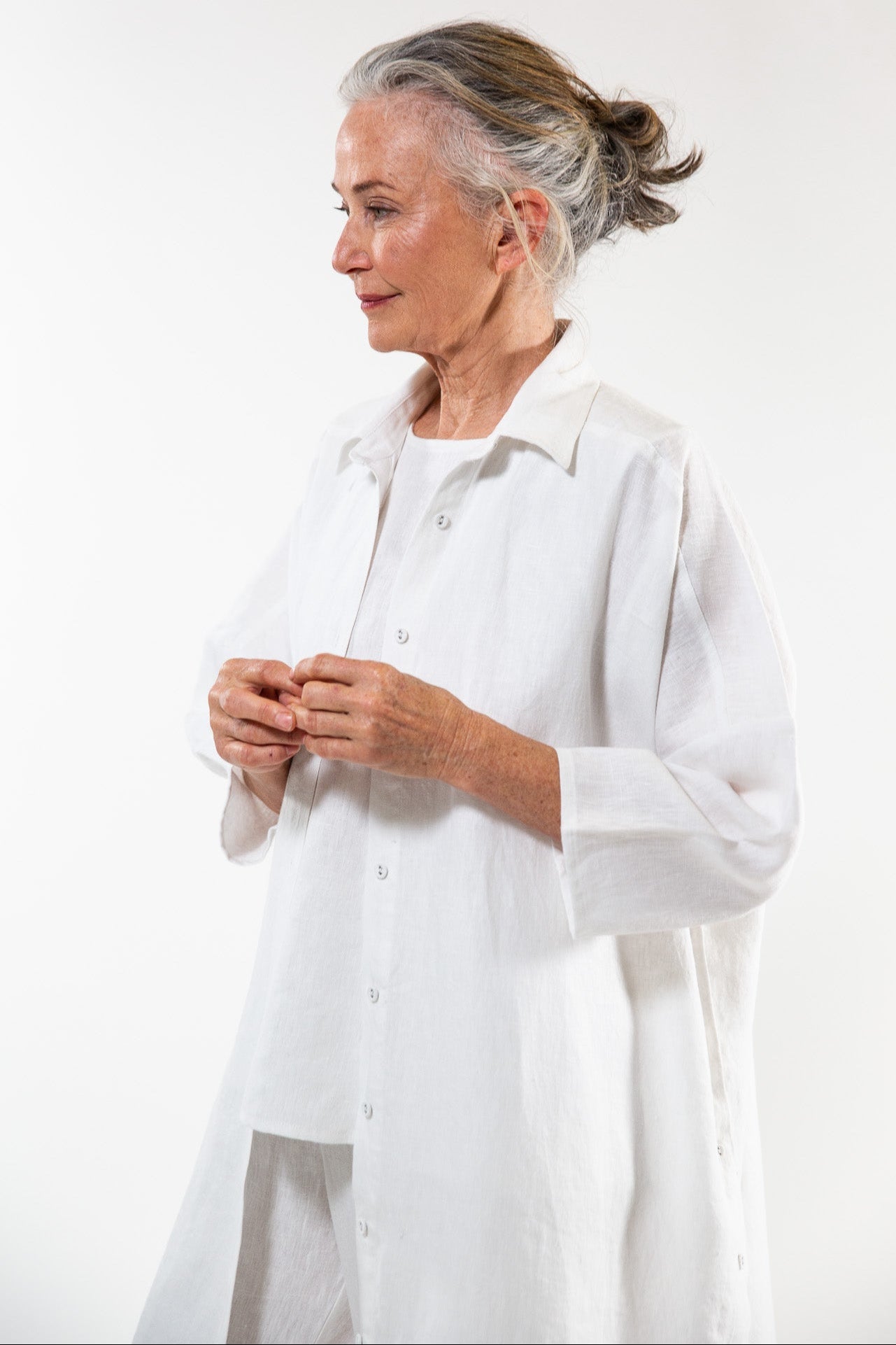 Pippi Shirt Dress | White