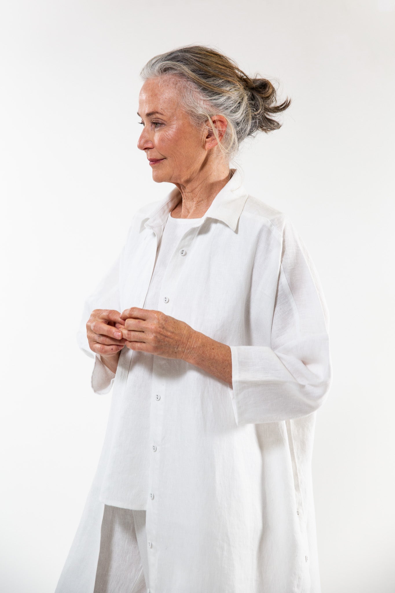 Pippi Shirt Dress | White