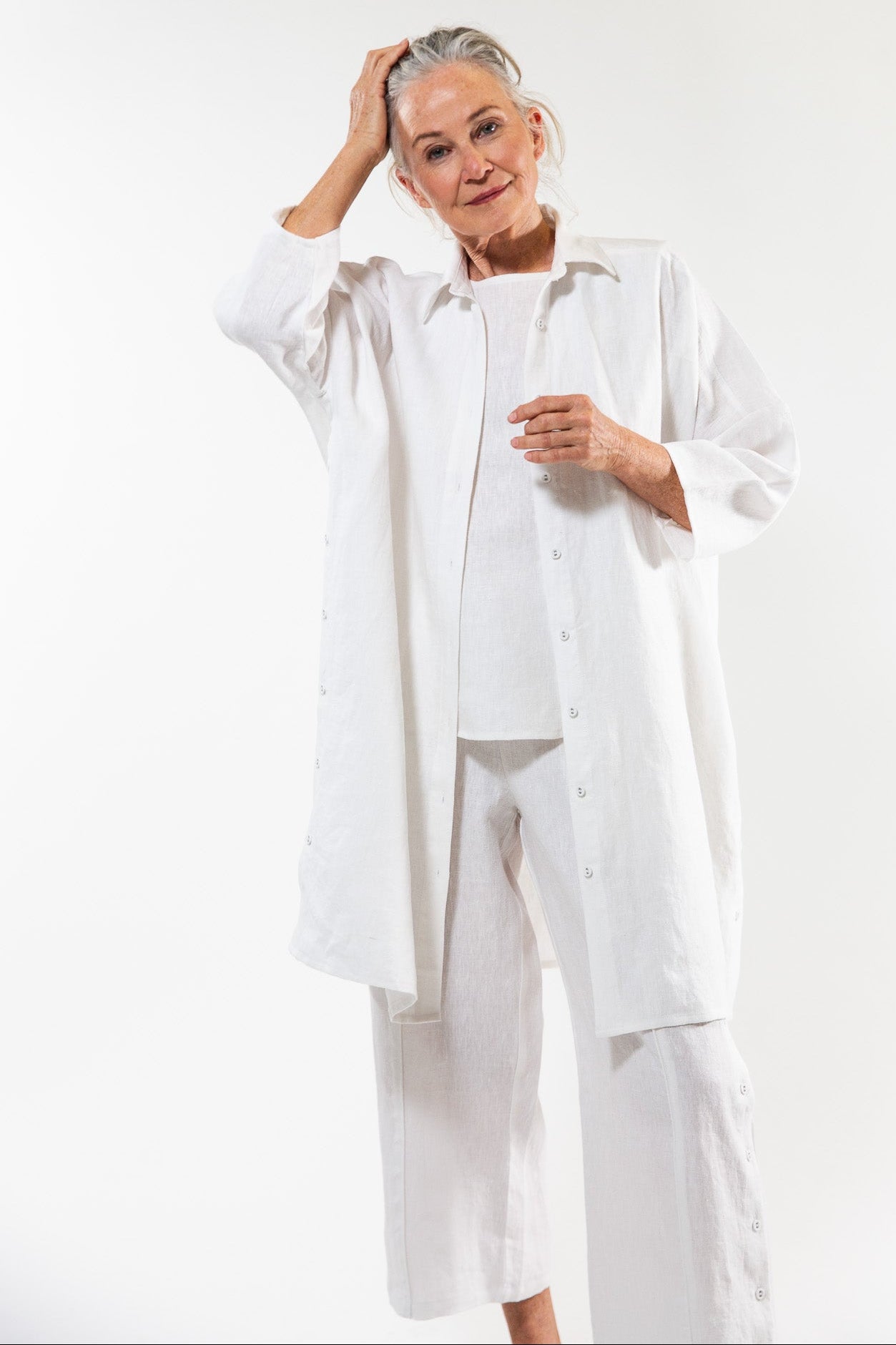 Pippi Shirt Dress | White