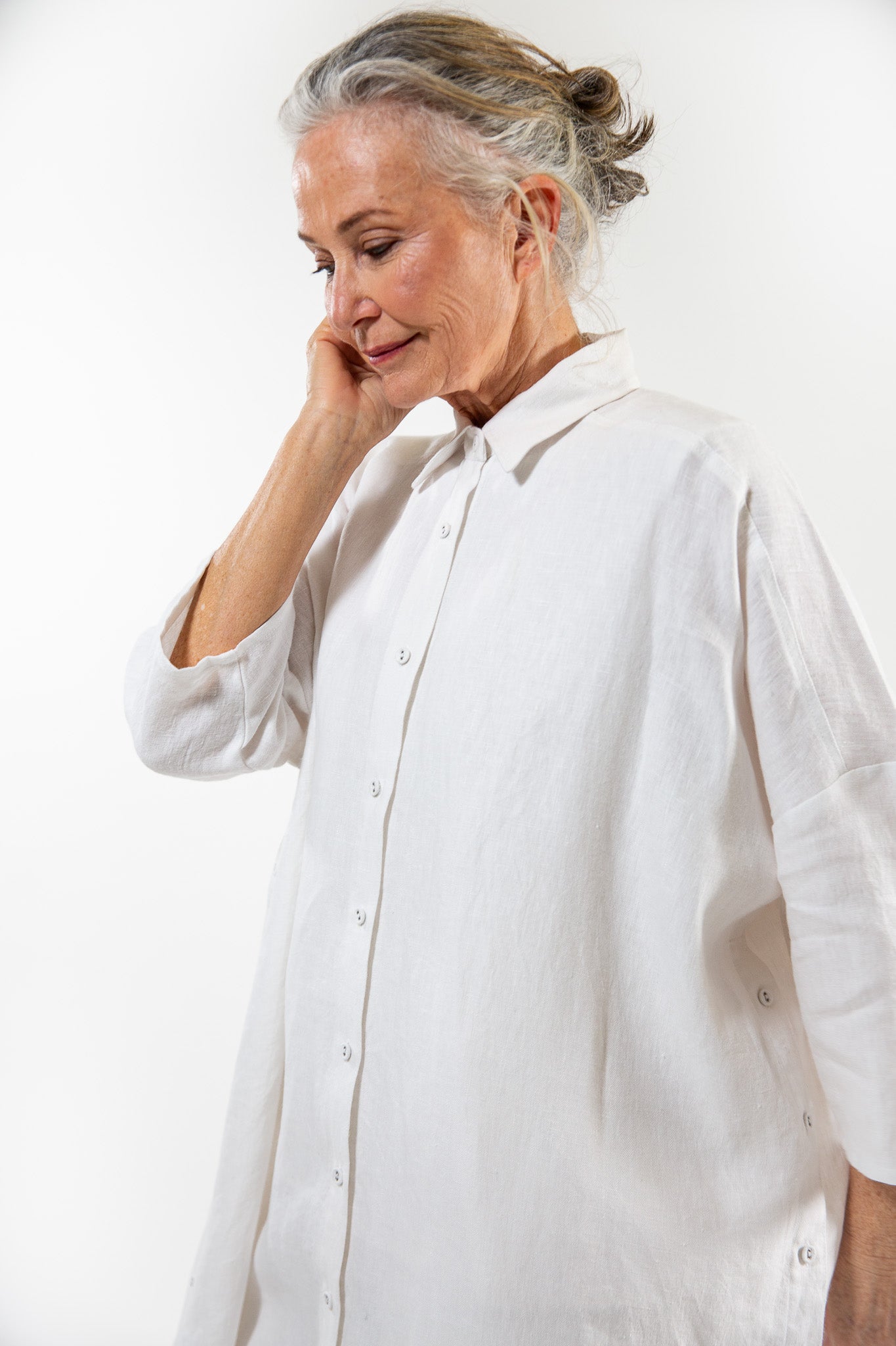 Pippi Shirt Dress | White