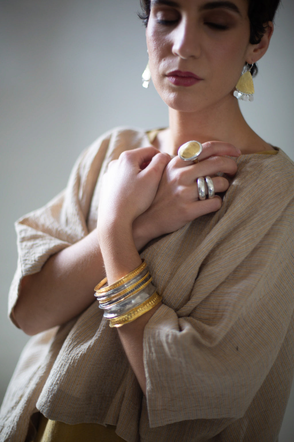 Chunky stacking rings on sale