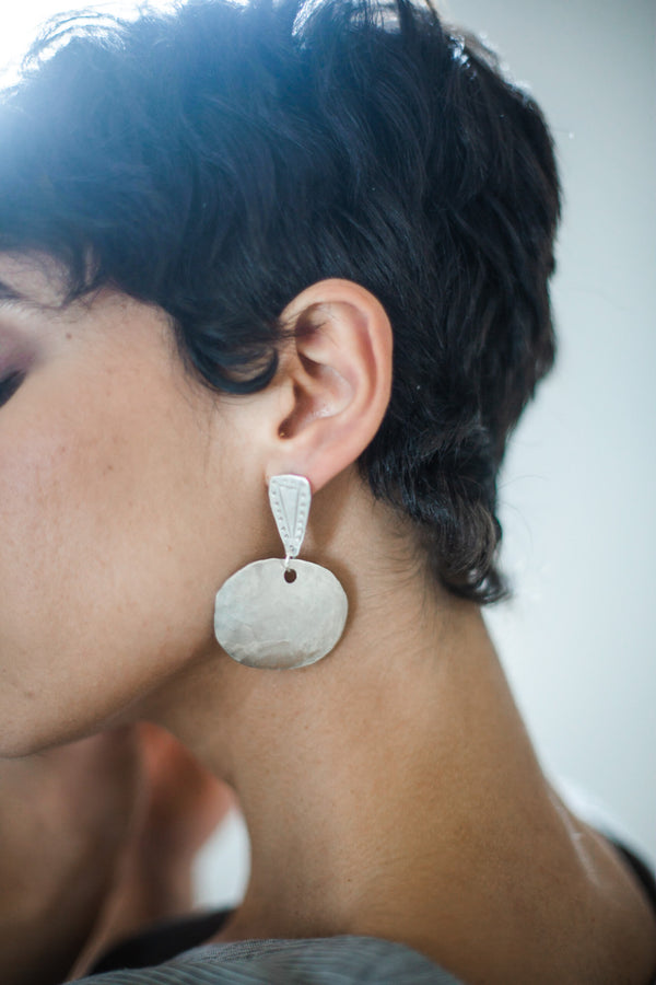 EWA Tribal | Beika Earrings | Silver