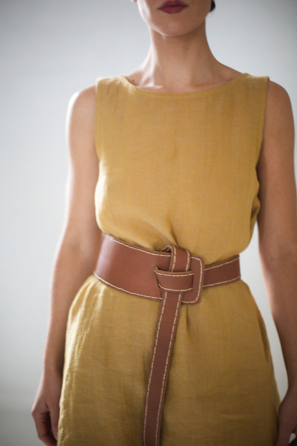 EWA Leather | Tan Wrap Belt