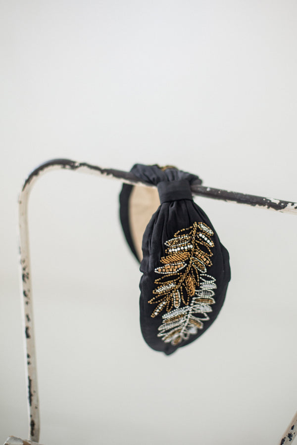 Hard Embroidered Headband | Isla