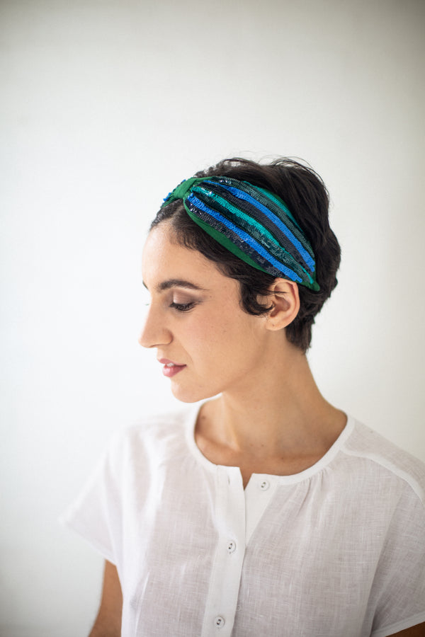 Hard Embroidered Headband | Frankie