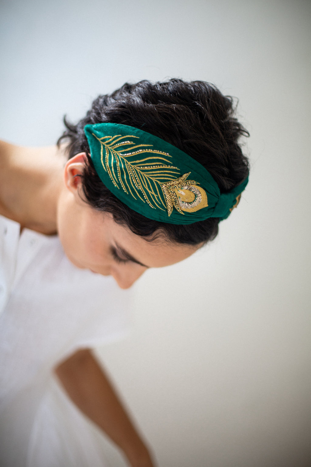 Hard Embroidered Headband | Pia
