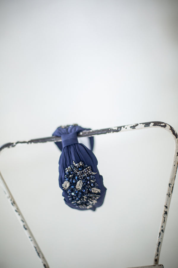 Hard Embroidered Headband | Nina