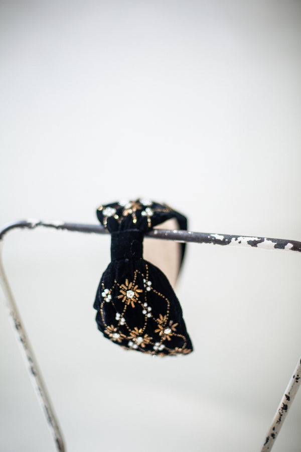 Hard Embroidered Headband | Odette