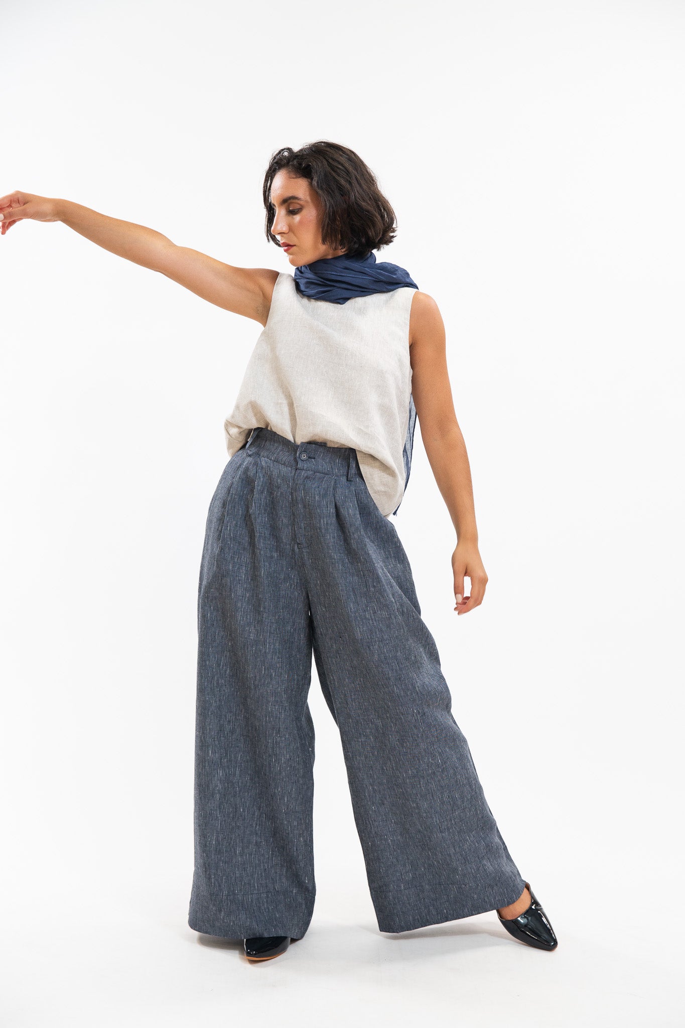 Easton Pant | Navy Pinstripe