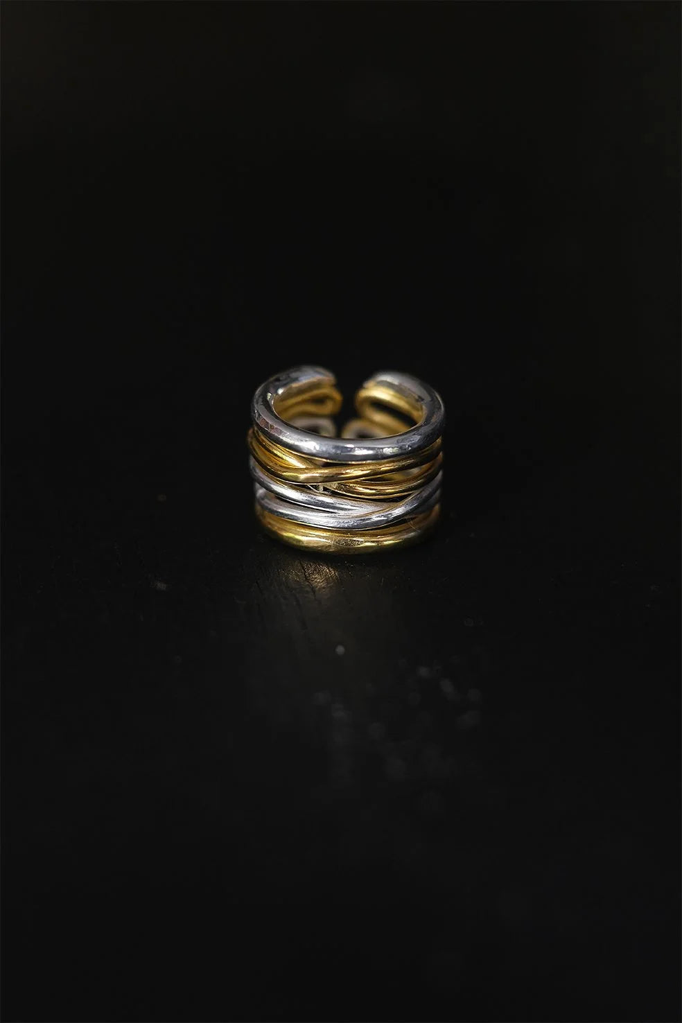 EWA Tribal | Wrap Ring | Silver & Gold