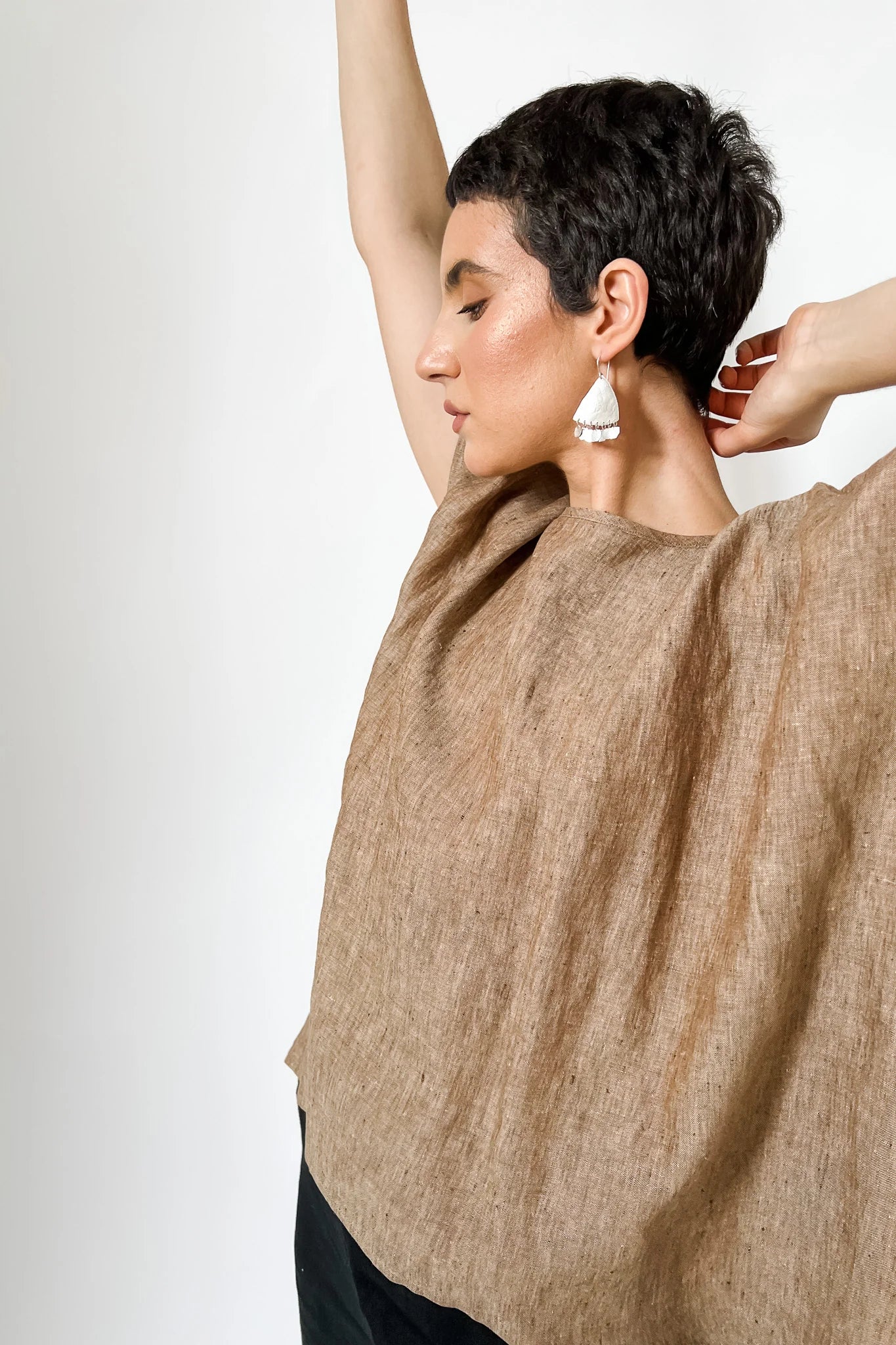 EWA Tribal | Large Biak Earrings | Silver