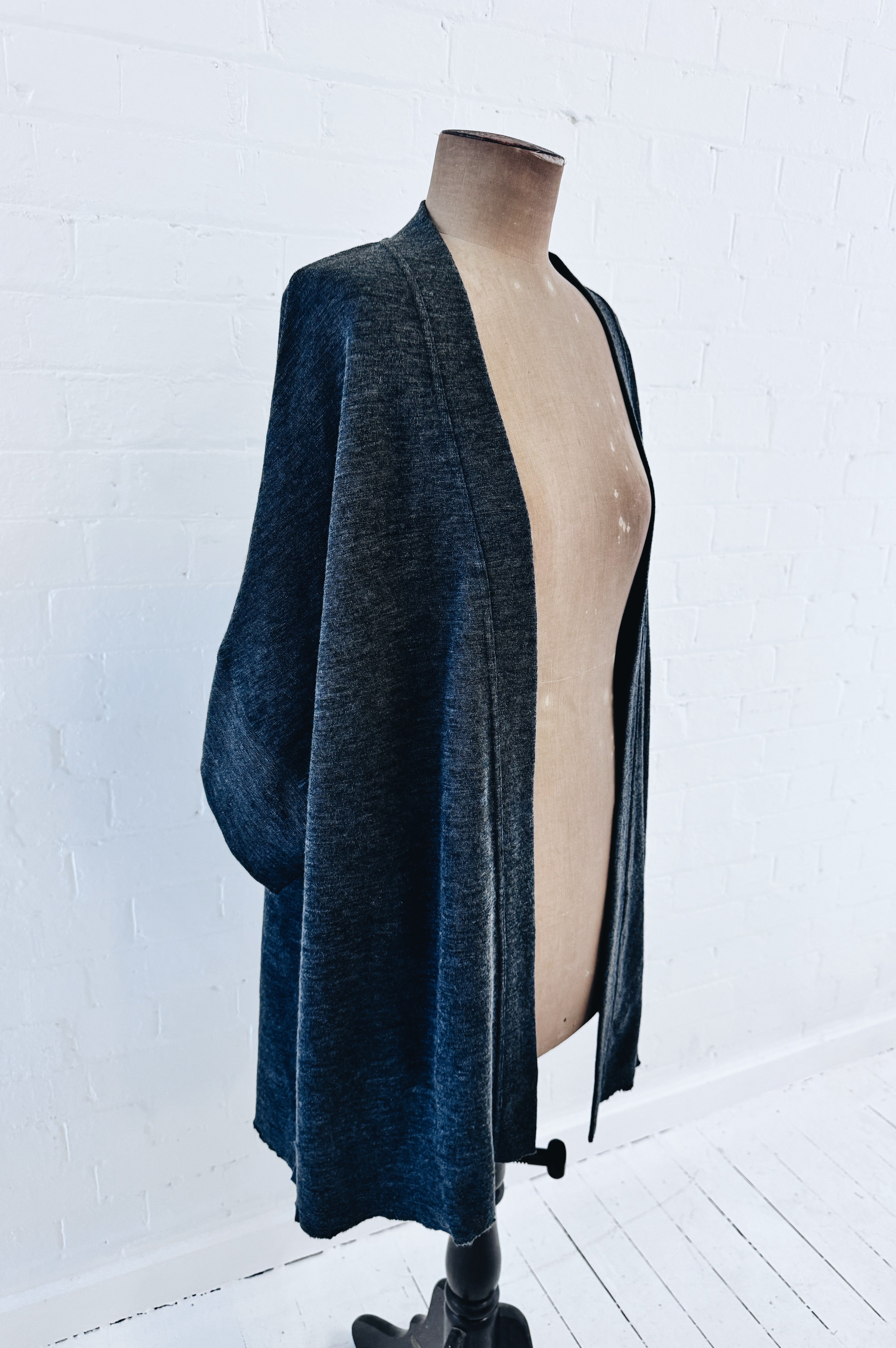Merino Cardigan | Anthracite Melange