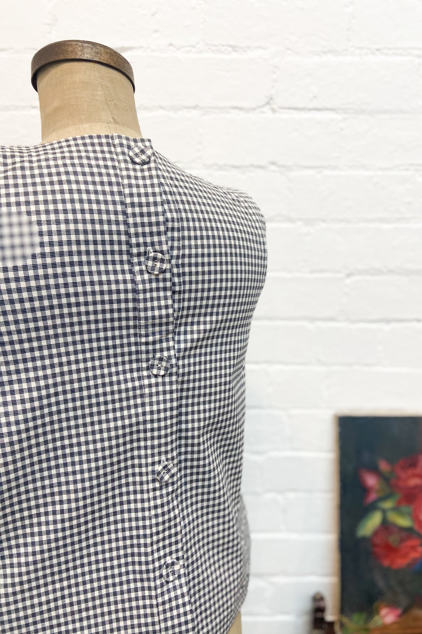 GW | Lilli Top | Smokey Blue Check | XS