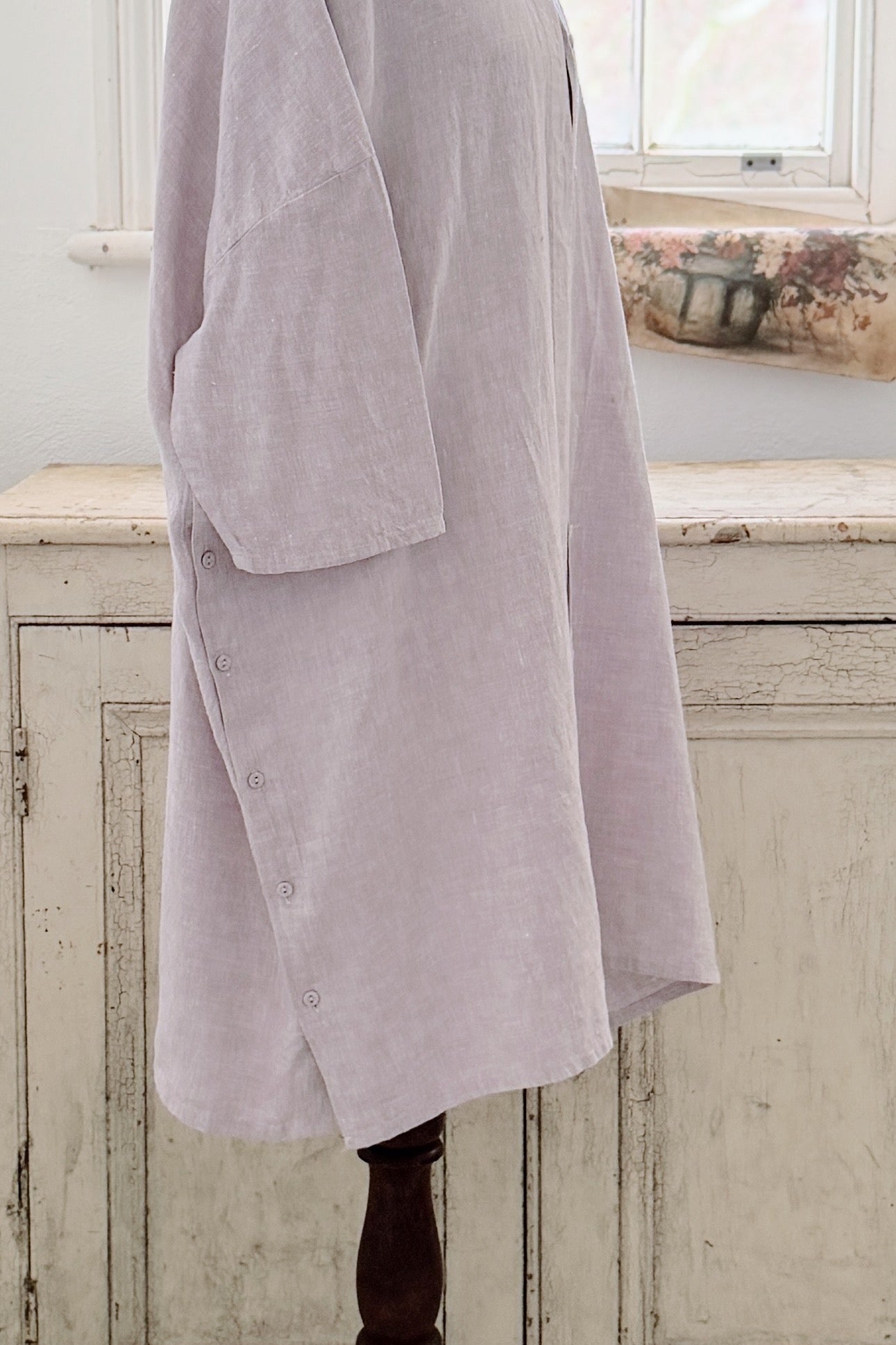 GW | Pippi Shirt Dress | Misty Rose | XS