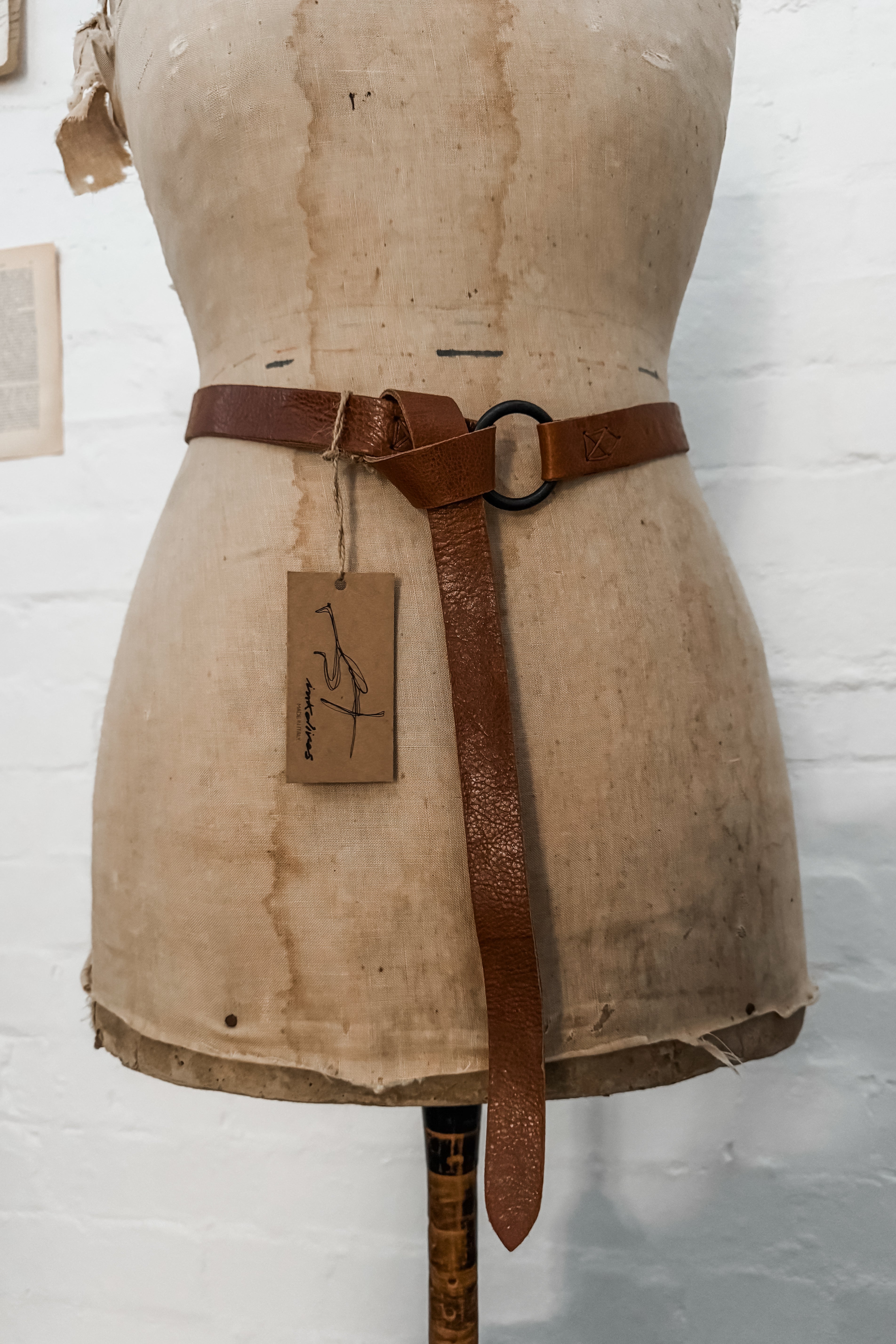Ink Olives | Salice Belt | Tan