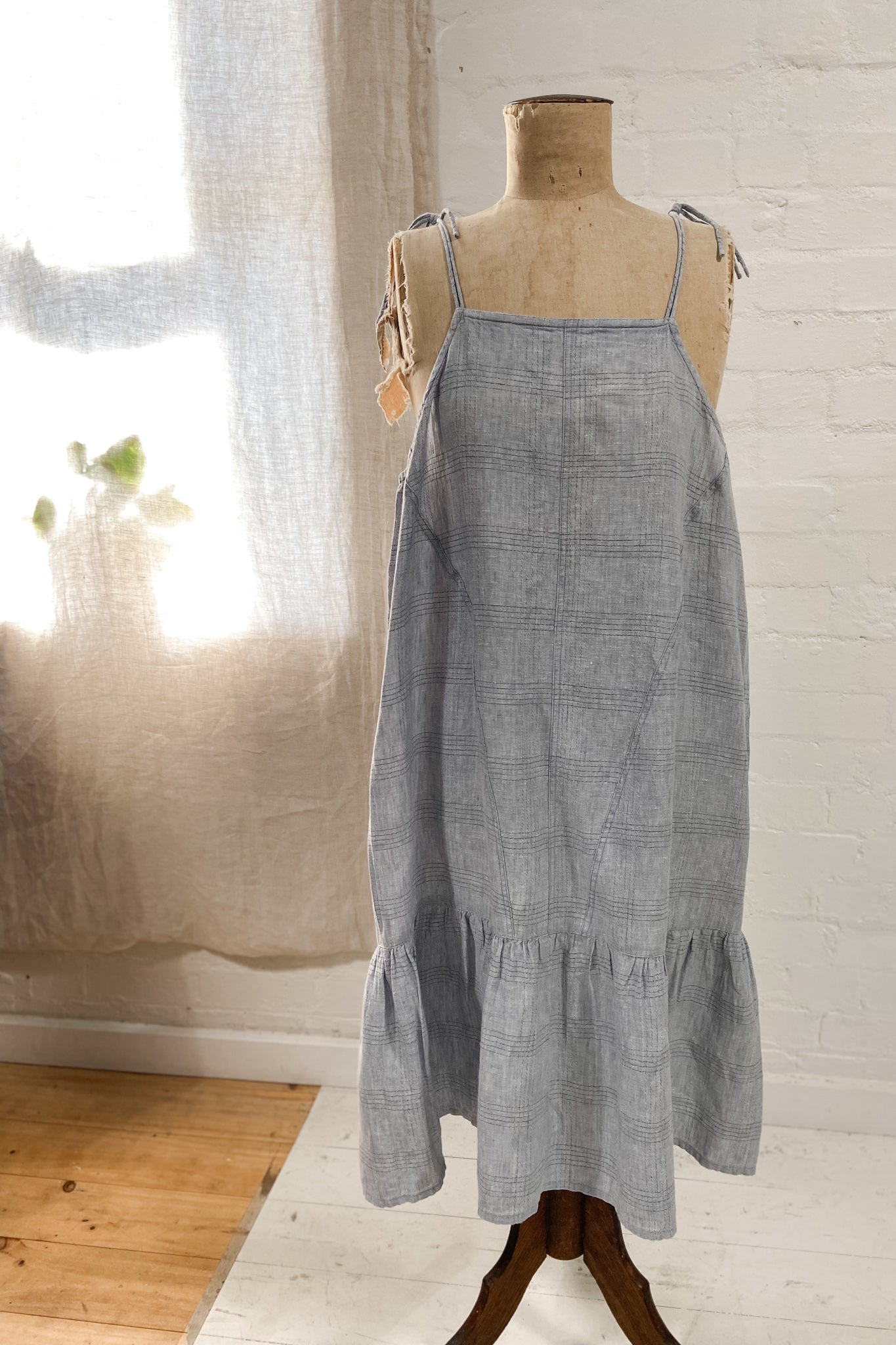 GW | Bette Dress | Mottled Bluestone | M