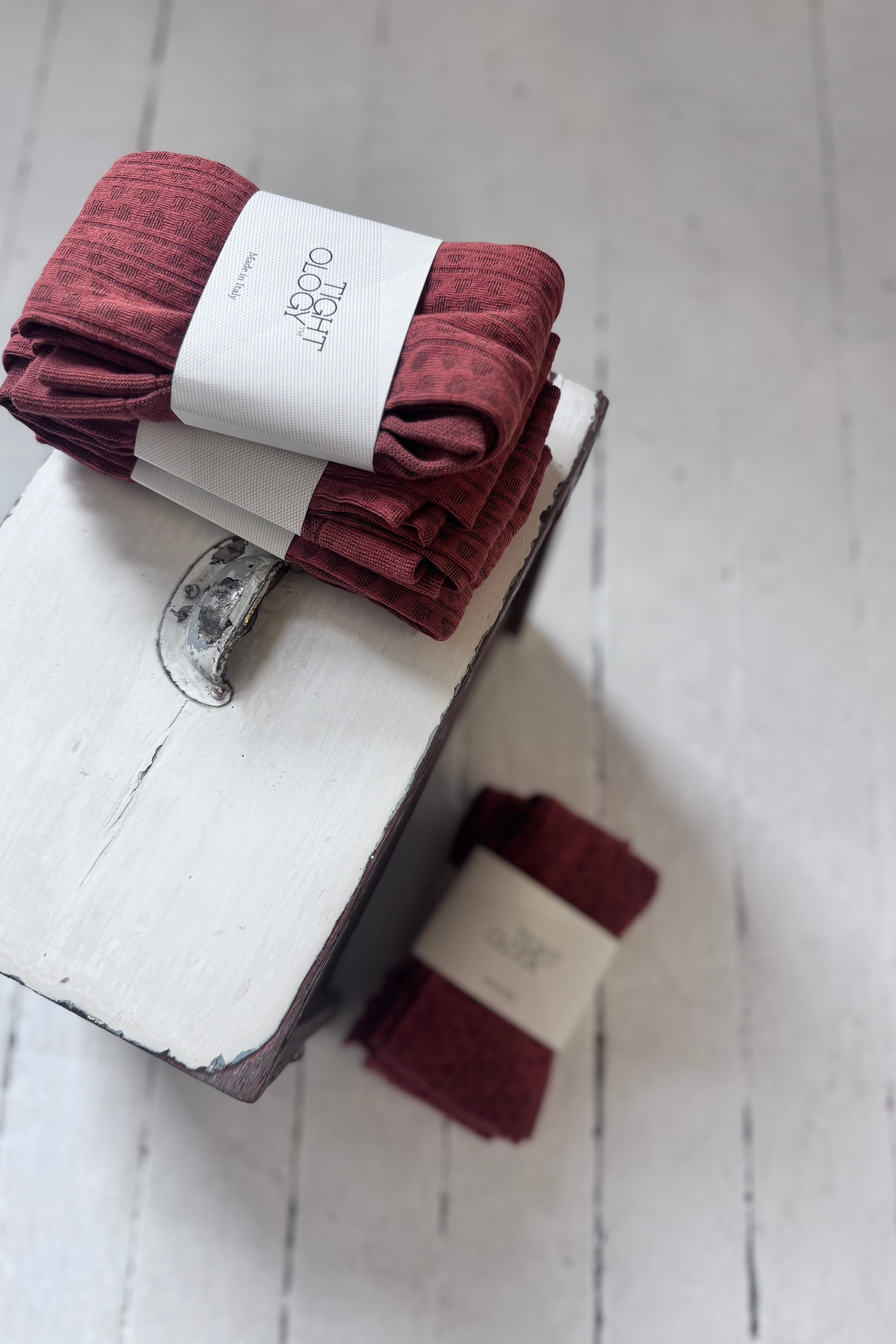 Tightology | Haptic Cotton Tights | Terracotta