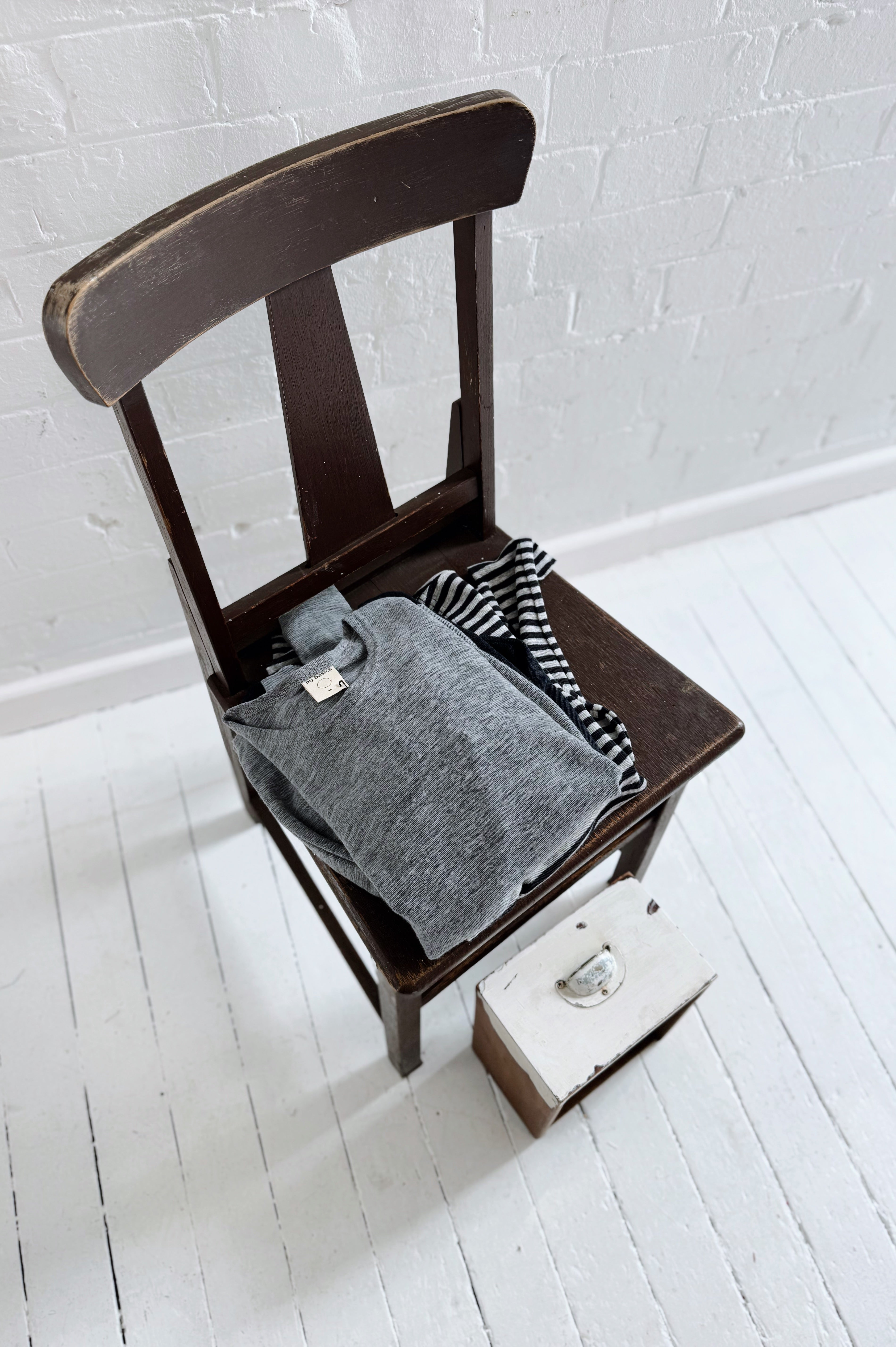 Merino Crew Neck | Steel Grey