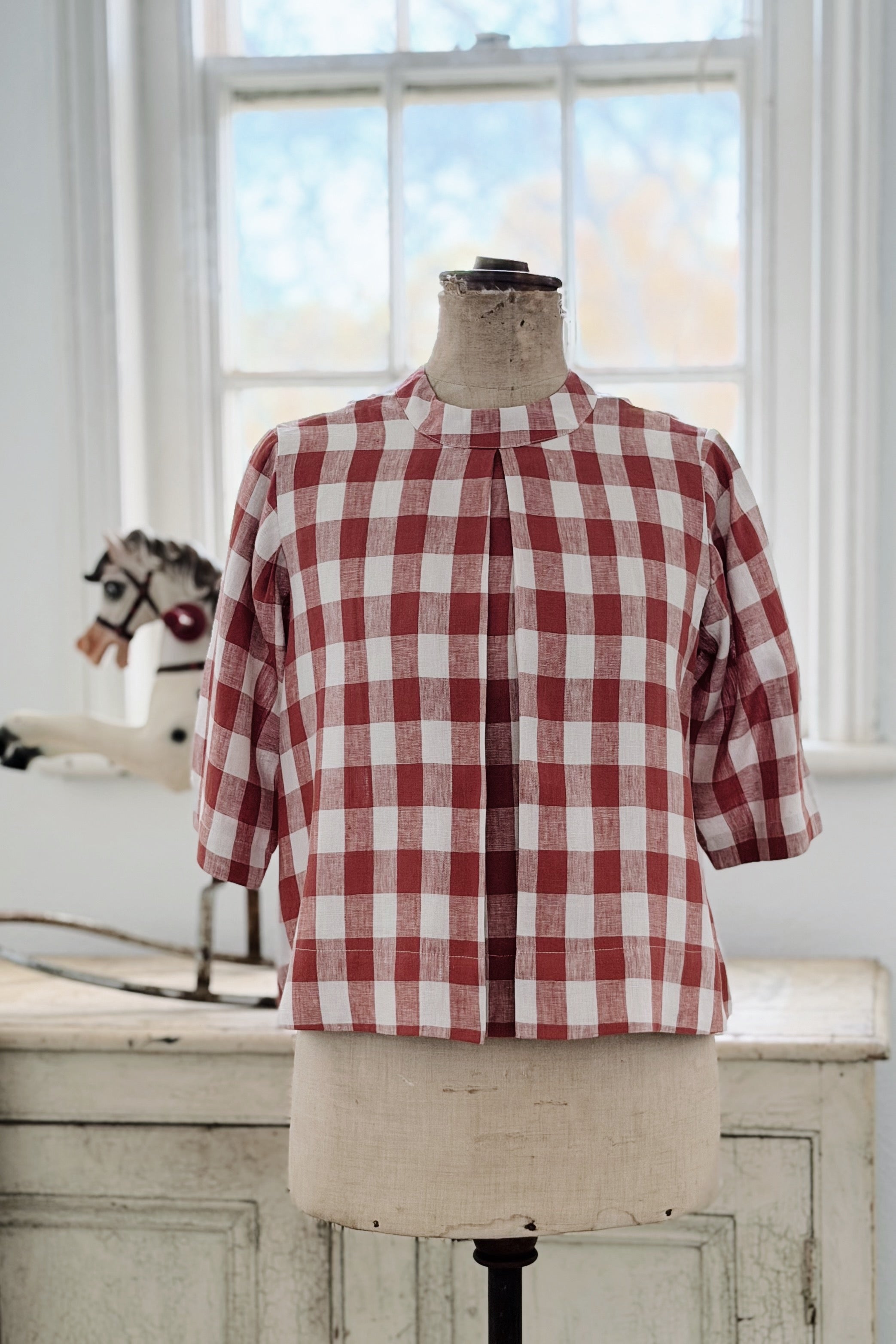 PS | Loretta Top | Rust Check | XS