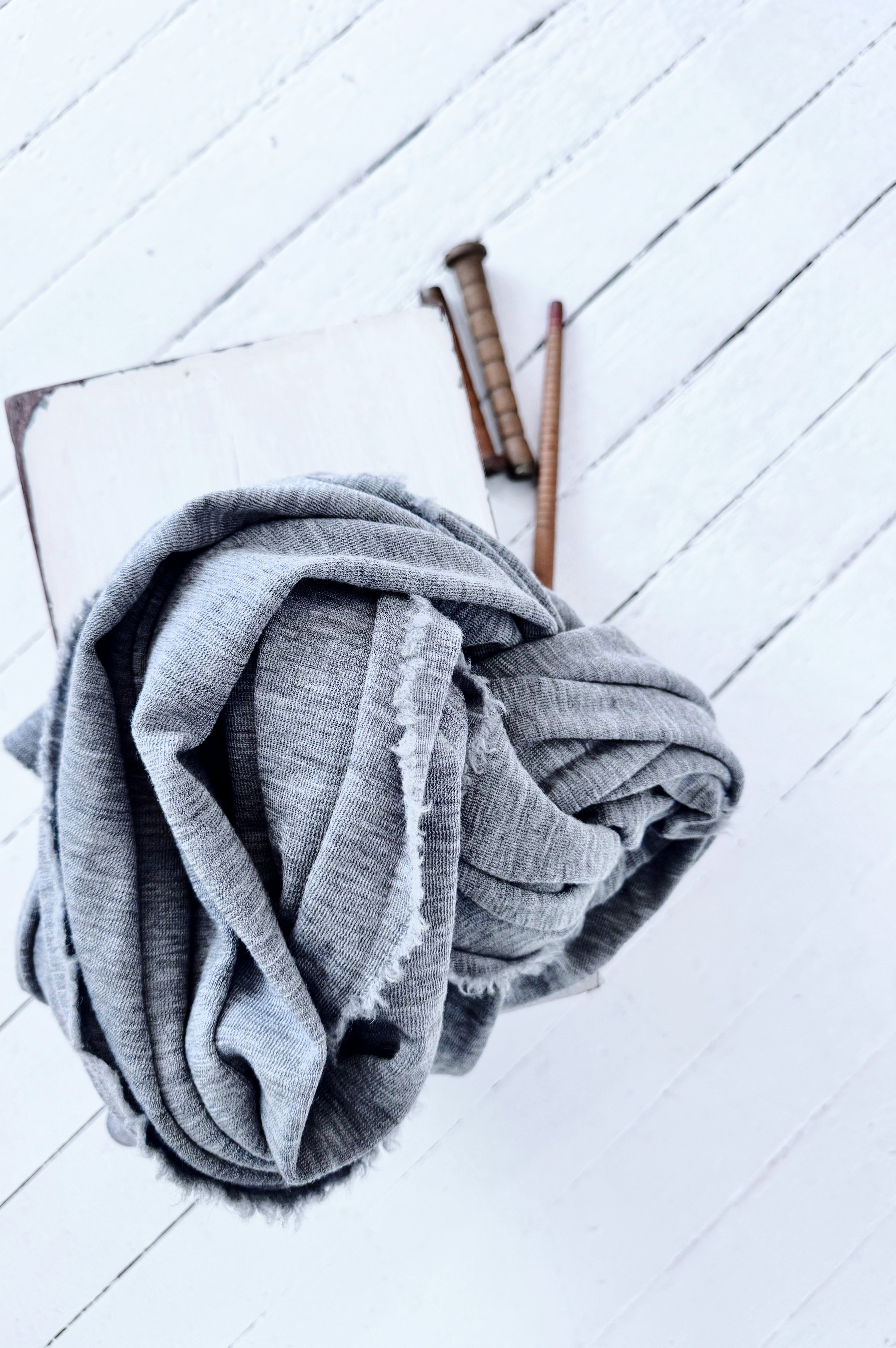 Merino Scarf | Steel Grey