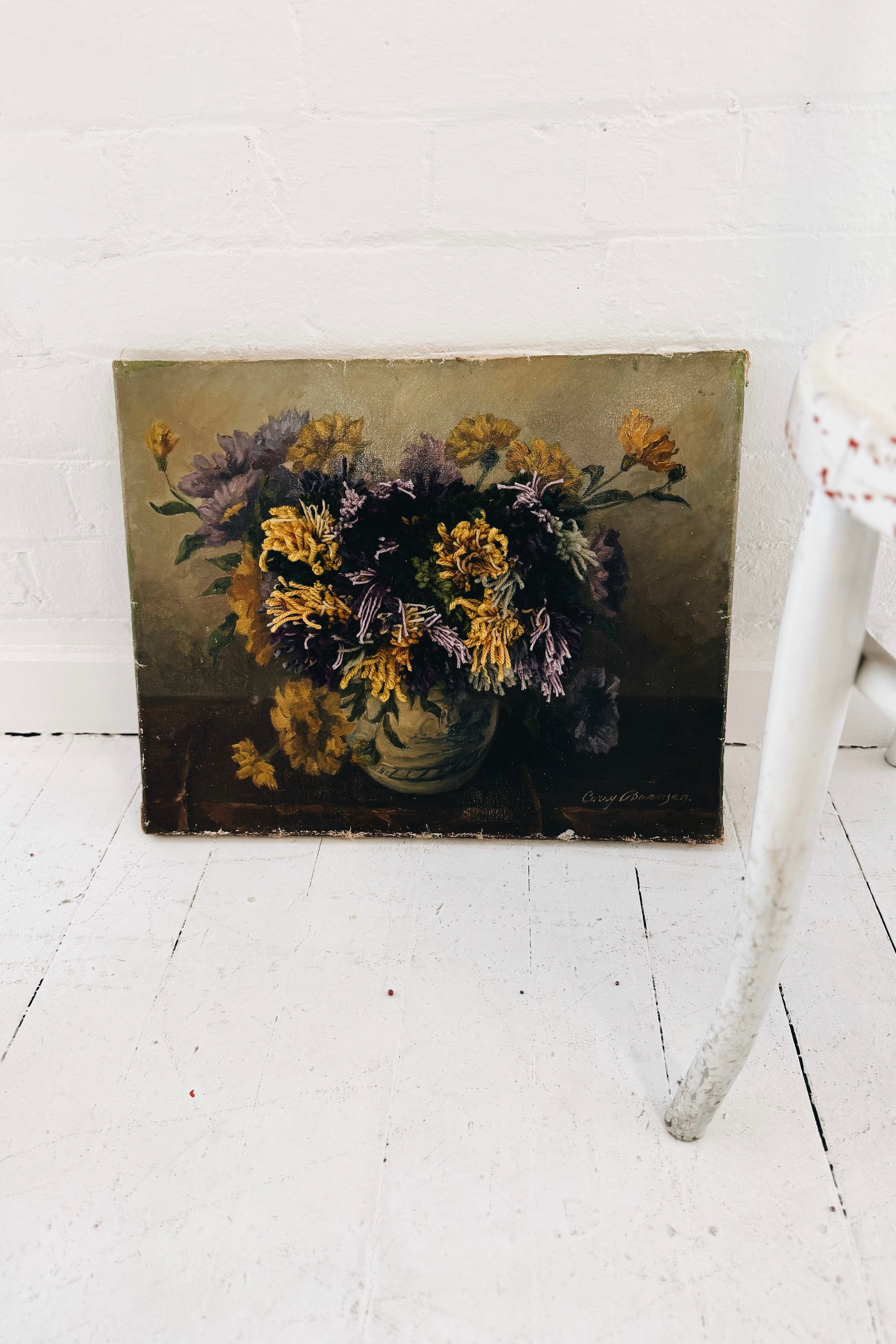 Swarm | Altered Perspective Painting | Asters & Marigolds