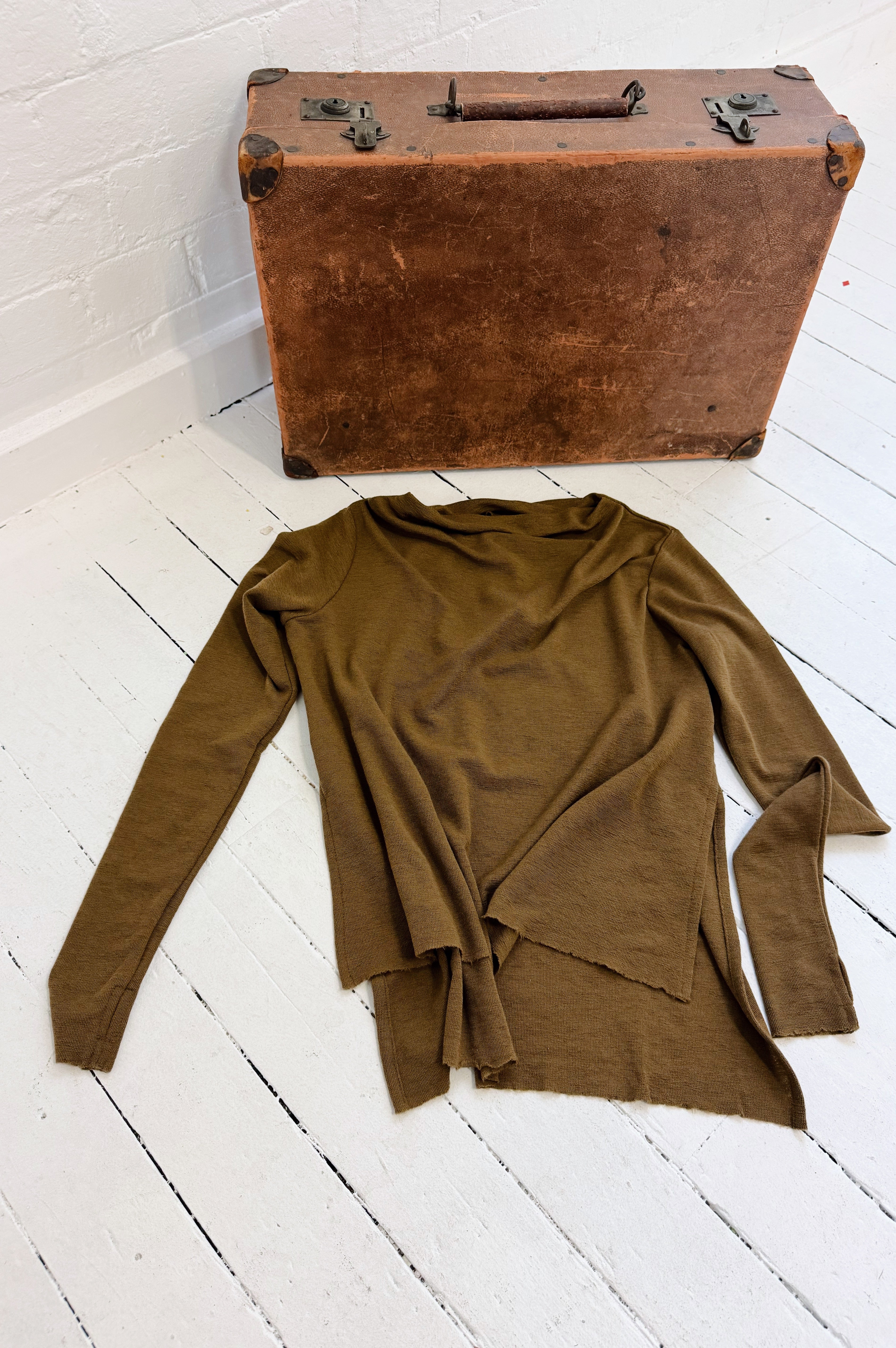 Merino With High Slits | Bronze
