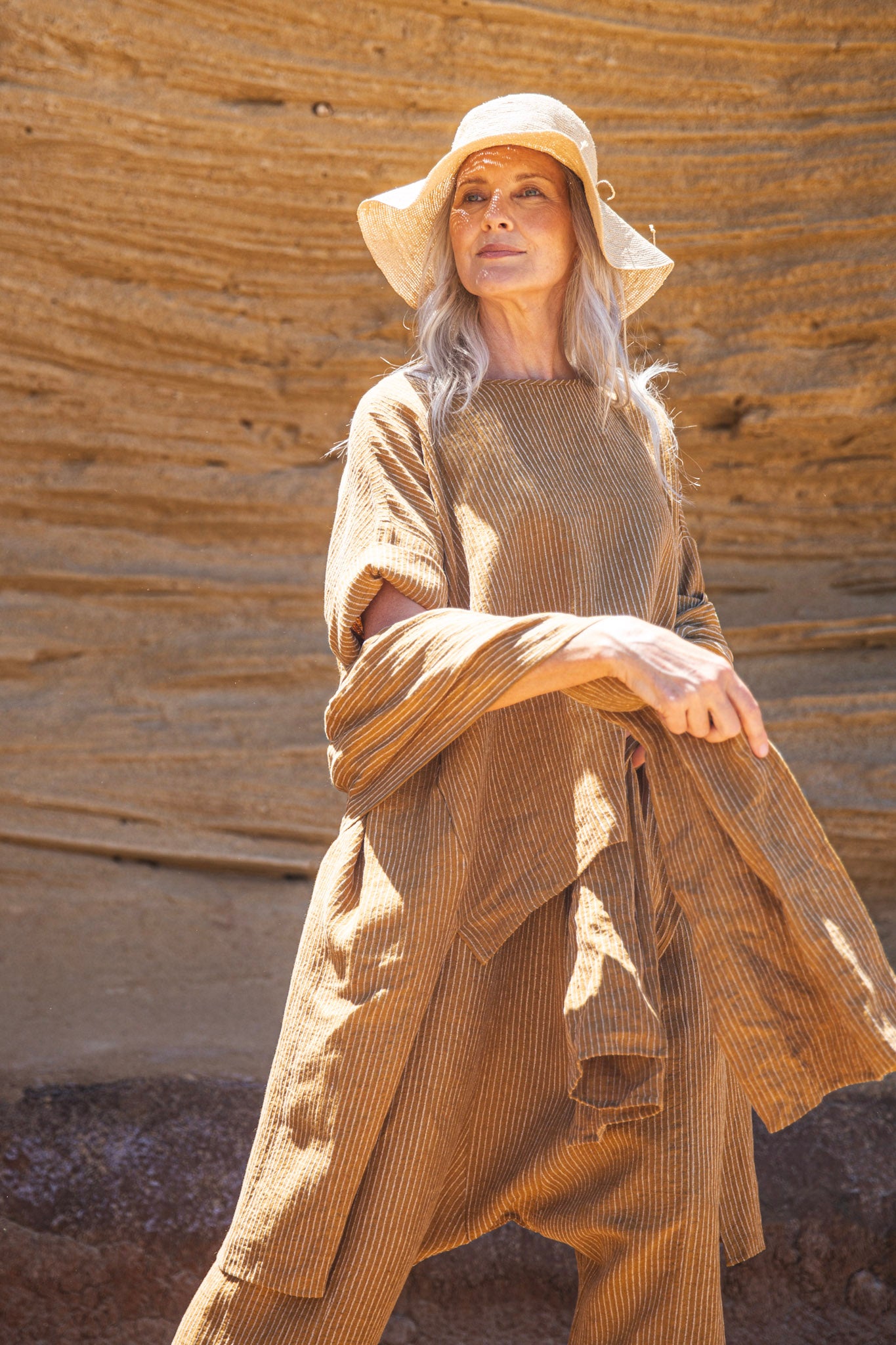 Obi Scarf | Ochre Stripe